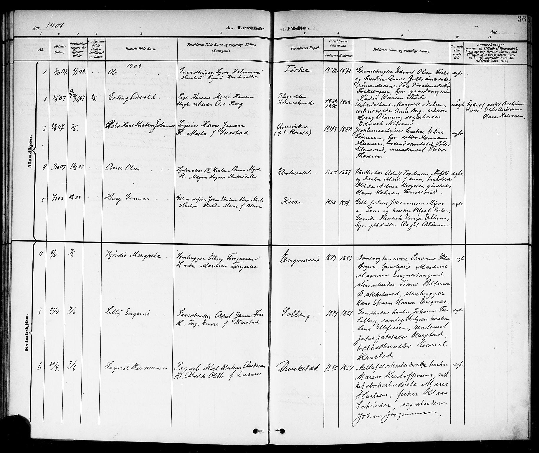 Botne kirkebøker, AV/SAKO-A-340/G/Ga/L0004: Parish register (copy) no. I 4, 1899-1915, p. 36