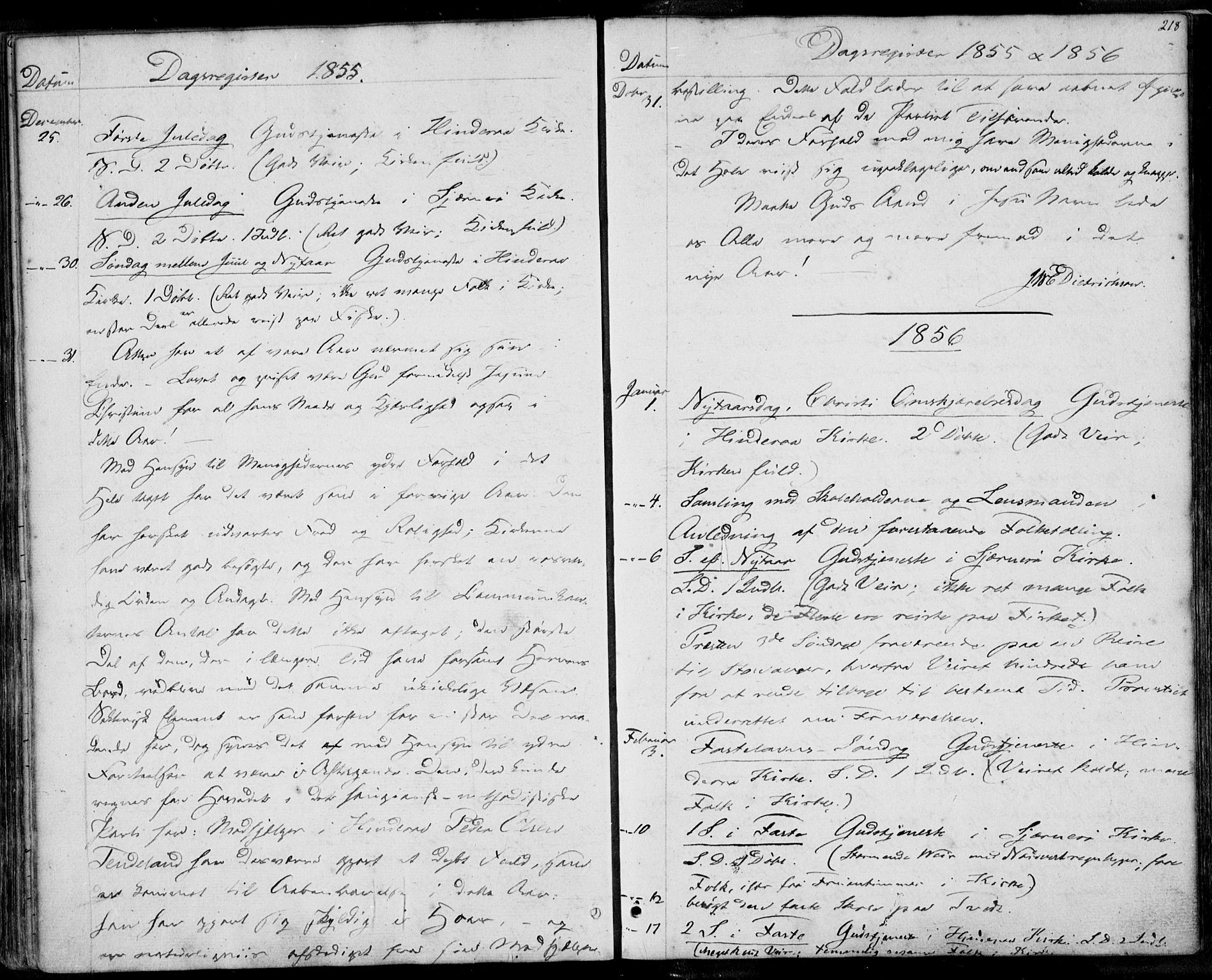Nedstrand sokneprestkontor, SAST/A-101841/01/IV: Parish register (official) no. A 8, 1839-1860, p. 218