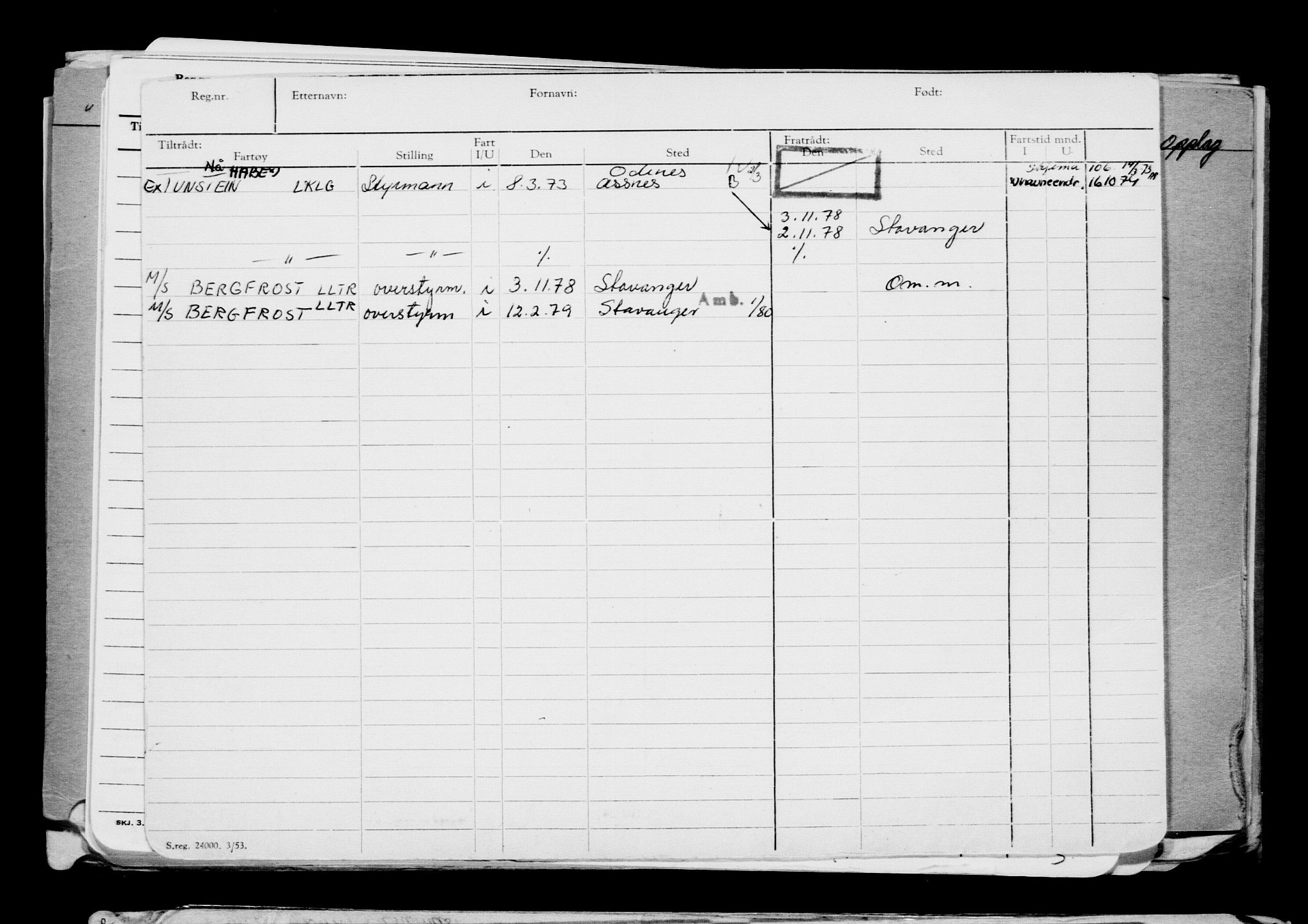 Direktoratet for sjømenn, RA/S-3545/G/Gb/L0199: Hovedkort, 1921, p. 172