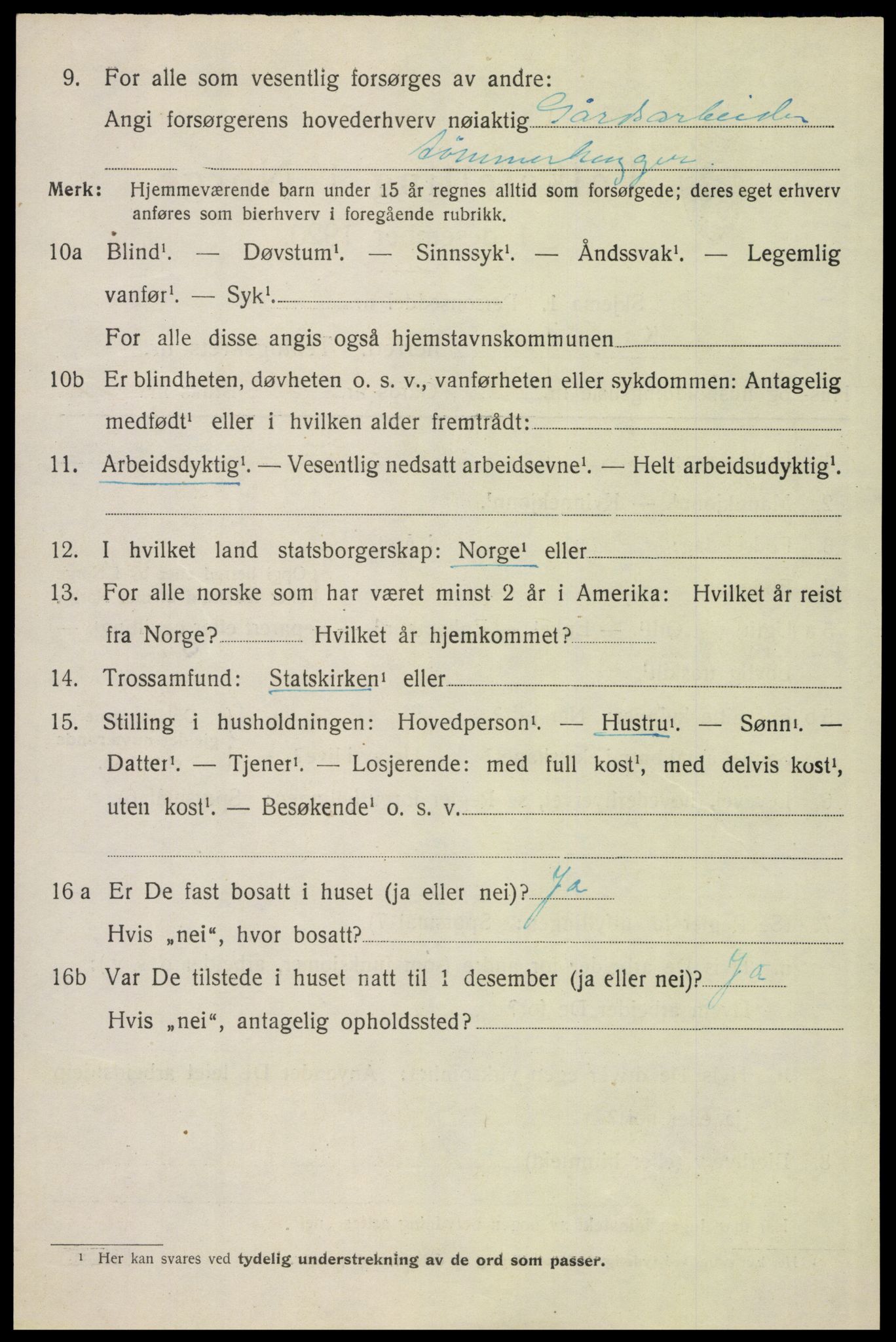 SAH, 1920 census for Hof, 1920, p. 4752