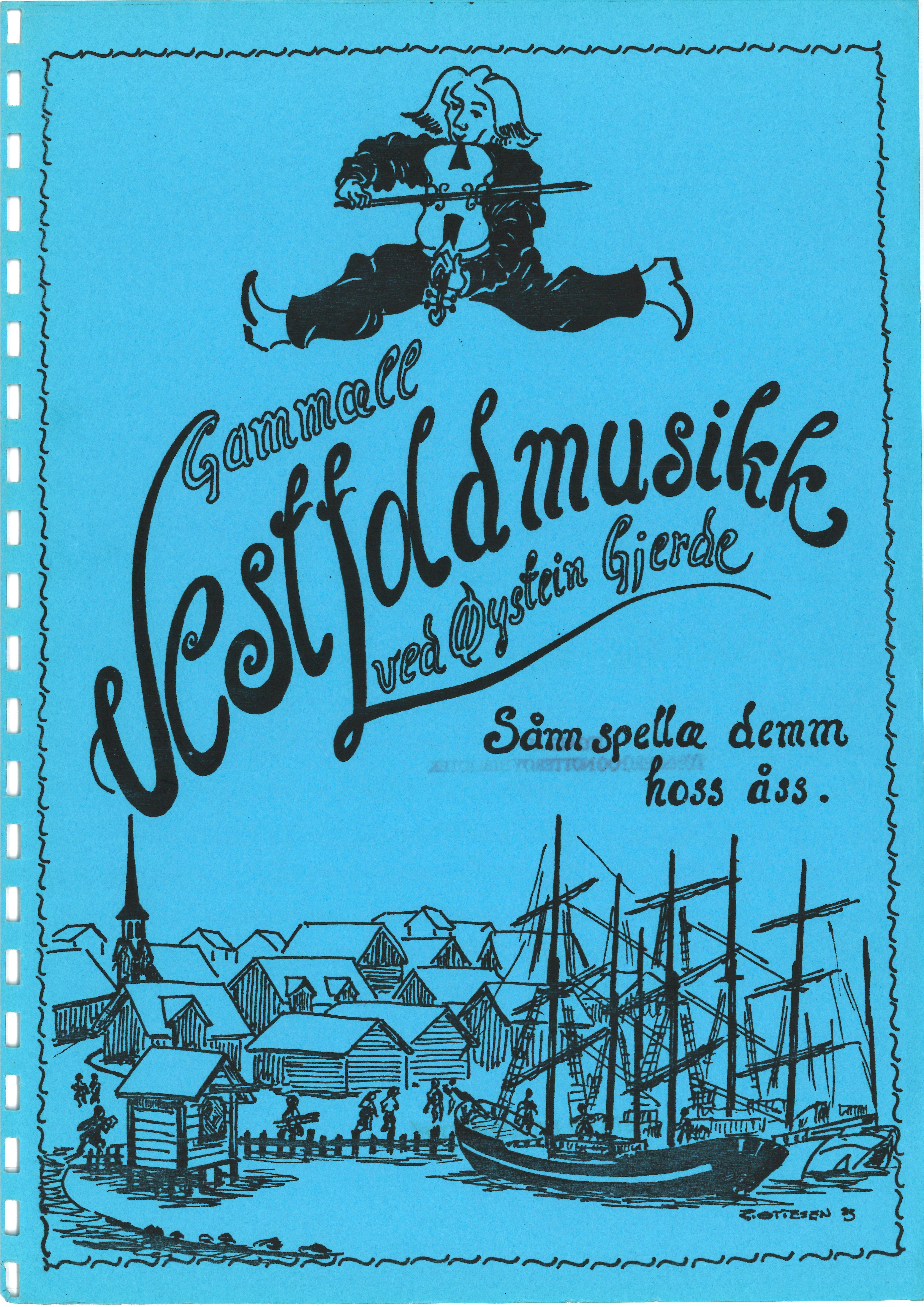 Sa 16 - Folkemusikk fra Vestfold, Gjerdesamlingen, VEMU/A-1868/H/L0002/0001: Innsamlet informasjon, kopier / 3a Avisartikkel om Sig.Halvorsen, dagbøker fra Olaf Lindø, papirer fra Sverre Huseby, Notebok for Hans Hansen