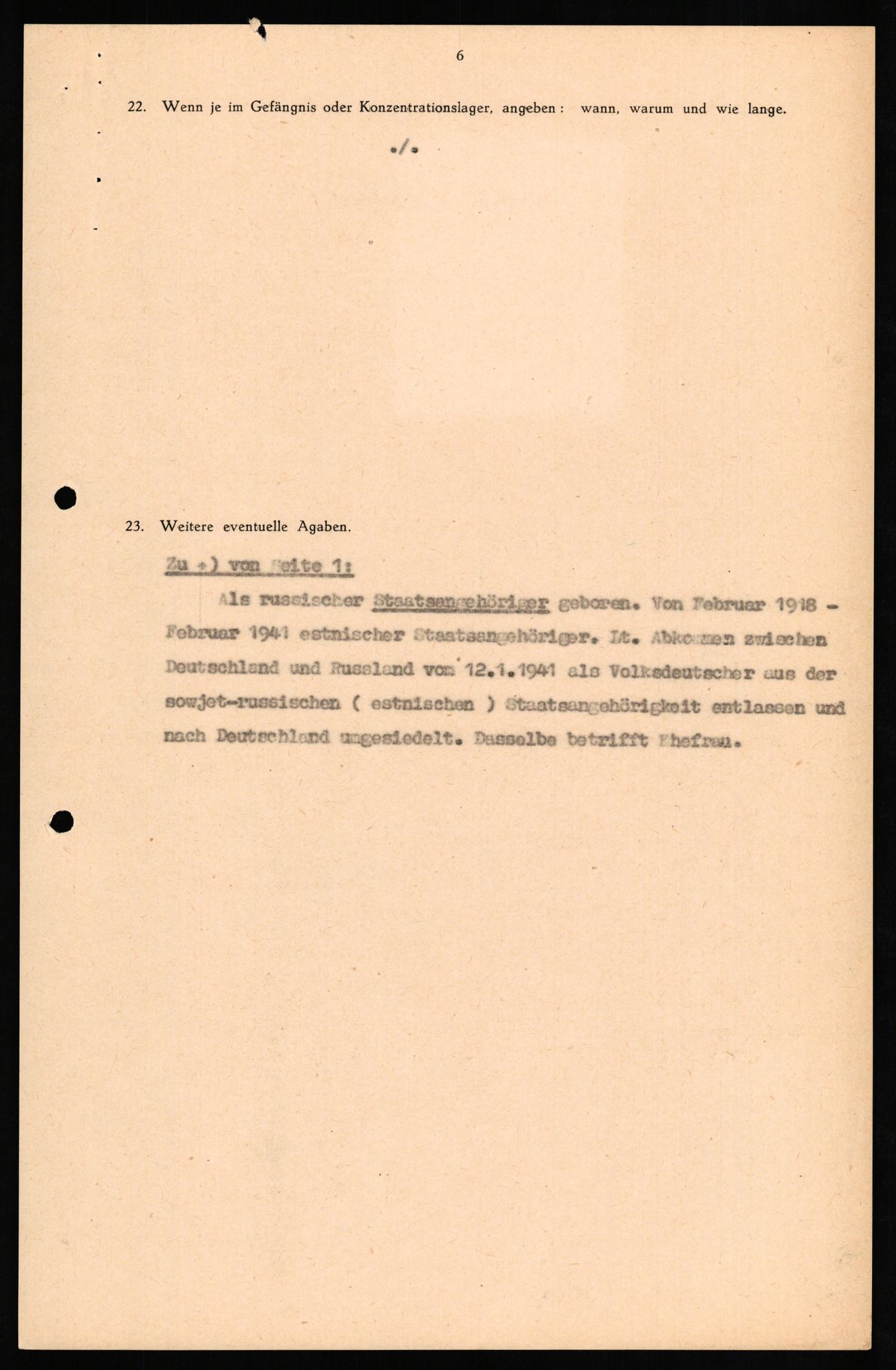 Forsvaret, Forsvarets overkommando II, AV/RA-RAFA-3915/D/Db/L0020: CI Questionaires. Tyske okkupasjonsstyrker i Norge. Tyskere., 1945-1946, p. 232