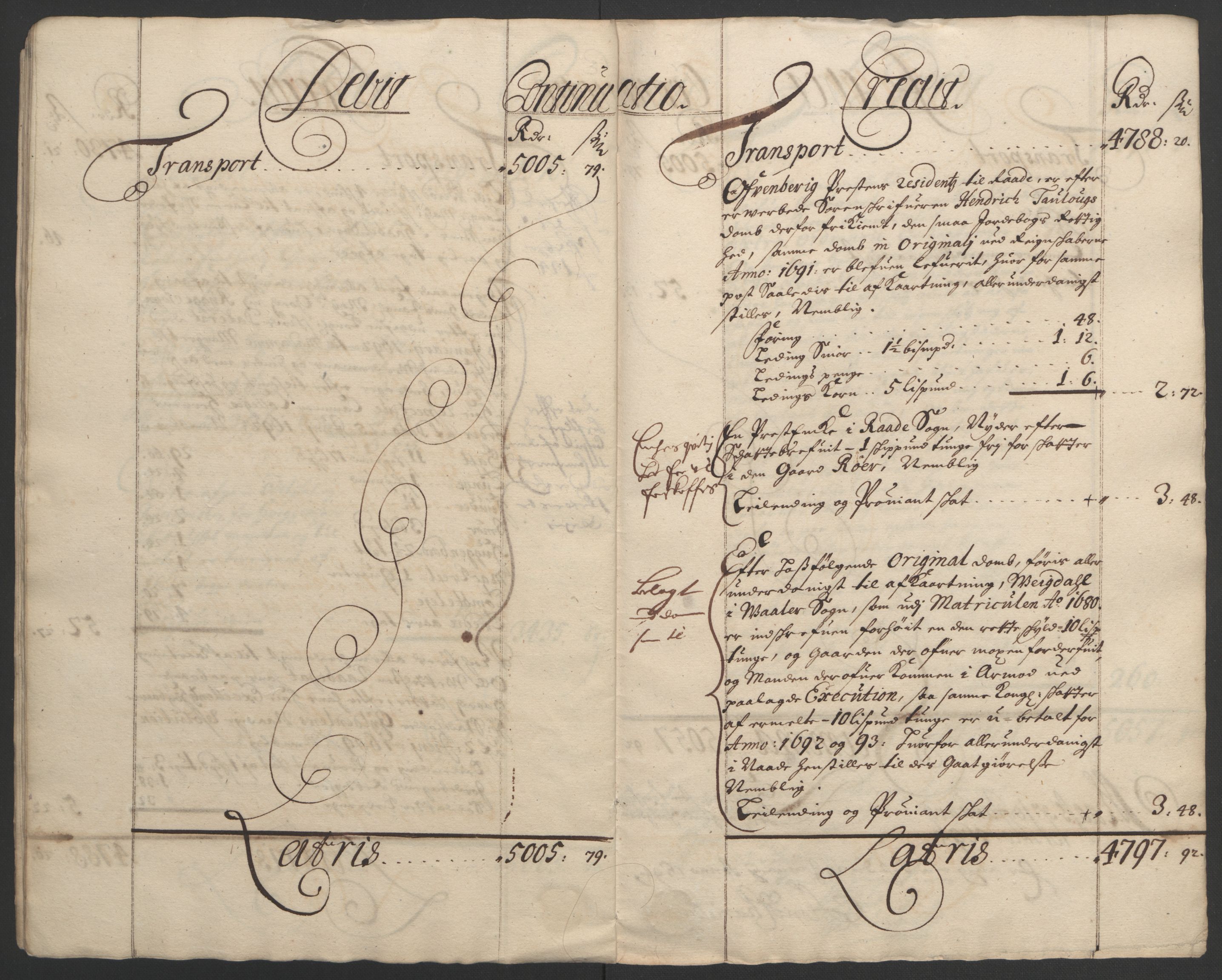 Rentekammeret inntil 1814, Reviderte regnskaper, Fogderegnskap, AV/RA-EA-4092/R02/L0108: Fogderegnskap Moss og Verne kloster, 1692-1693, p. 218