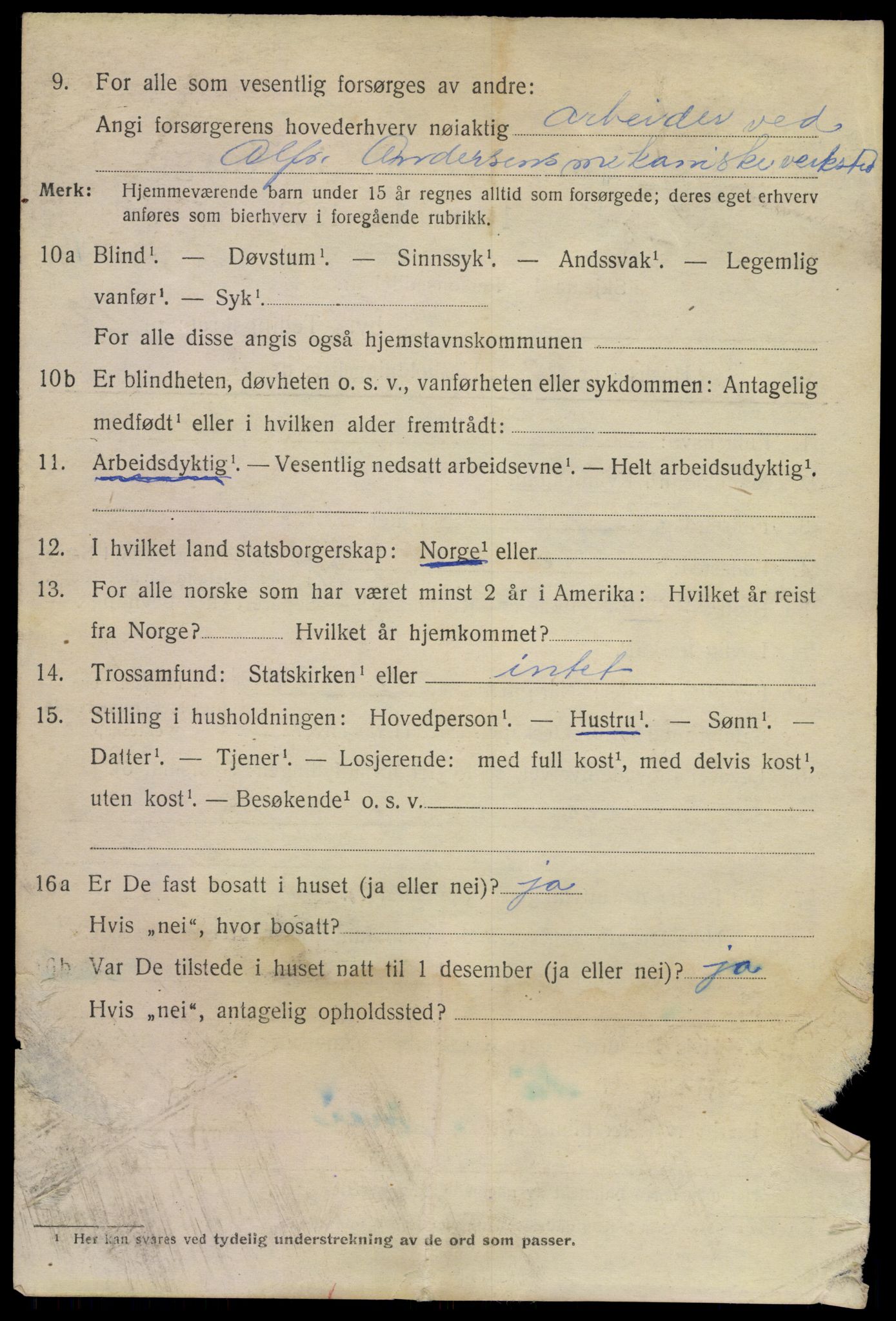 SAKO, 1920 census for Larvik, 1920, p. 31781