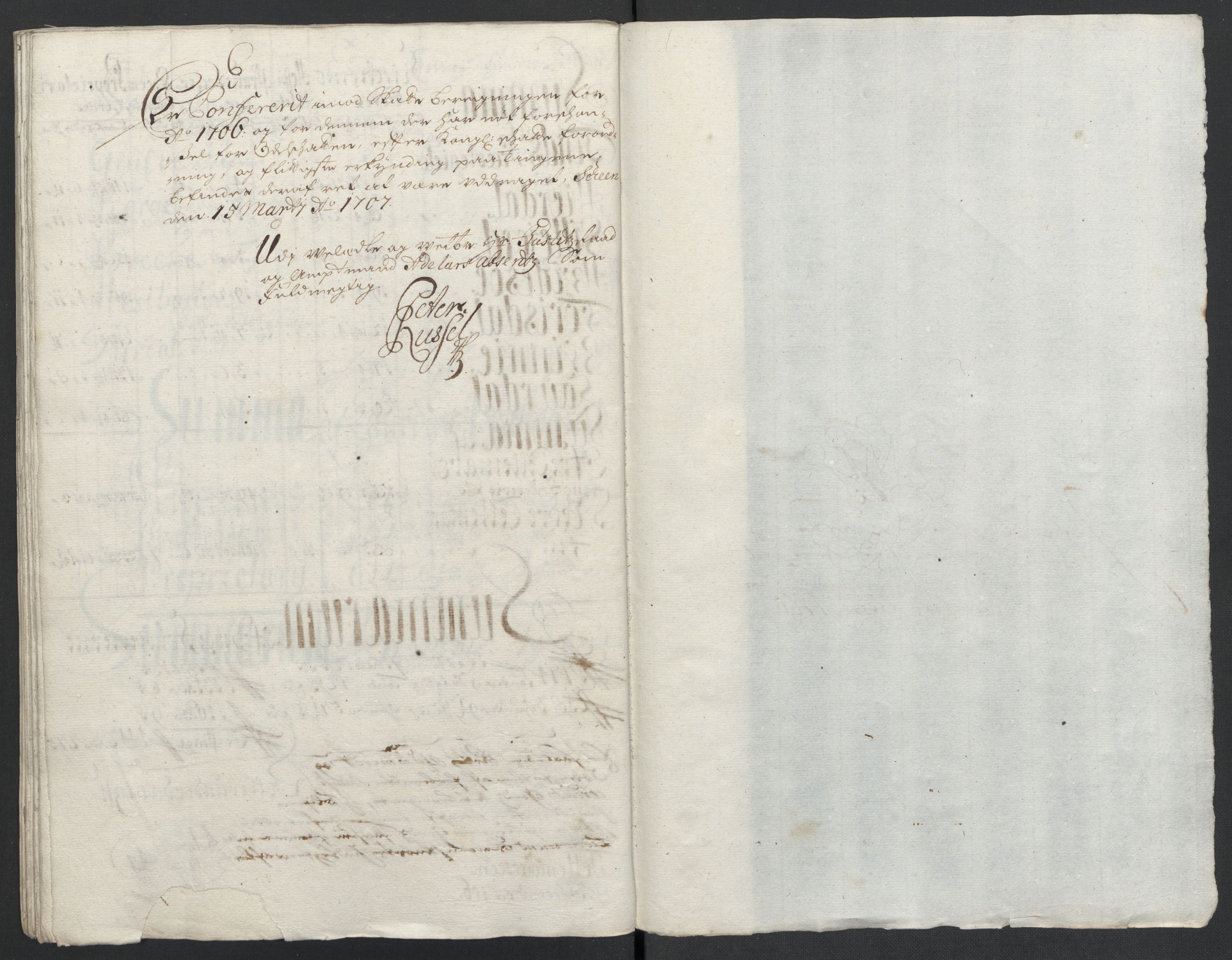 Rentekammeret inntil 1814, Reviderte regnskaper, Fogderegnskap, AV/RA-EA-4092/R36/L2116: Fogderegnskap Øvre og Nedre Telemark og Bamble, 1706-1707, p. 135