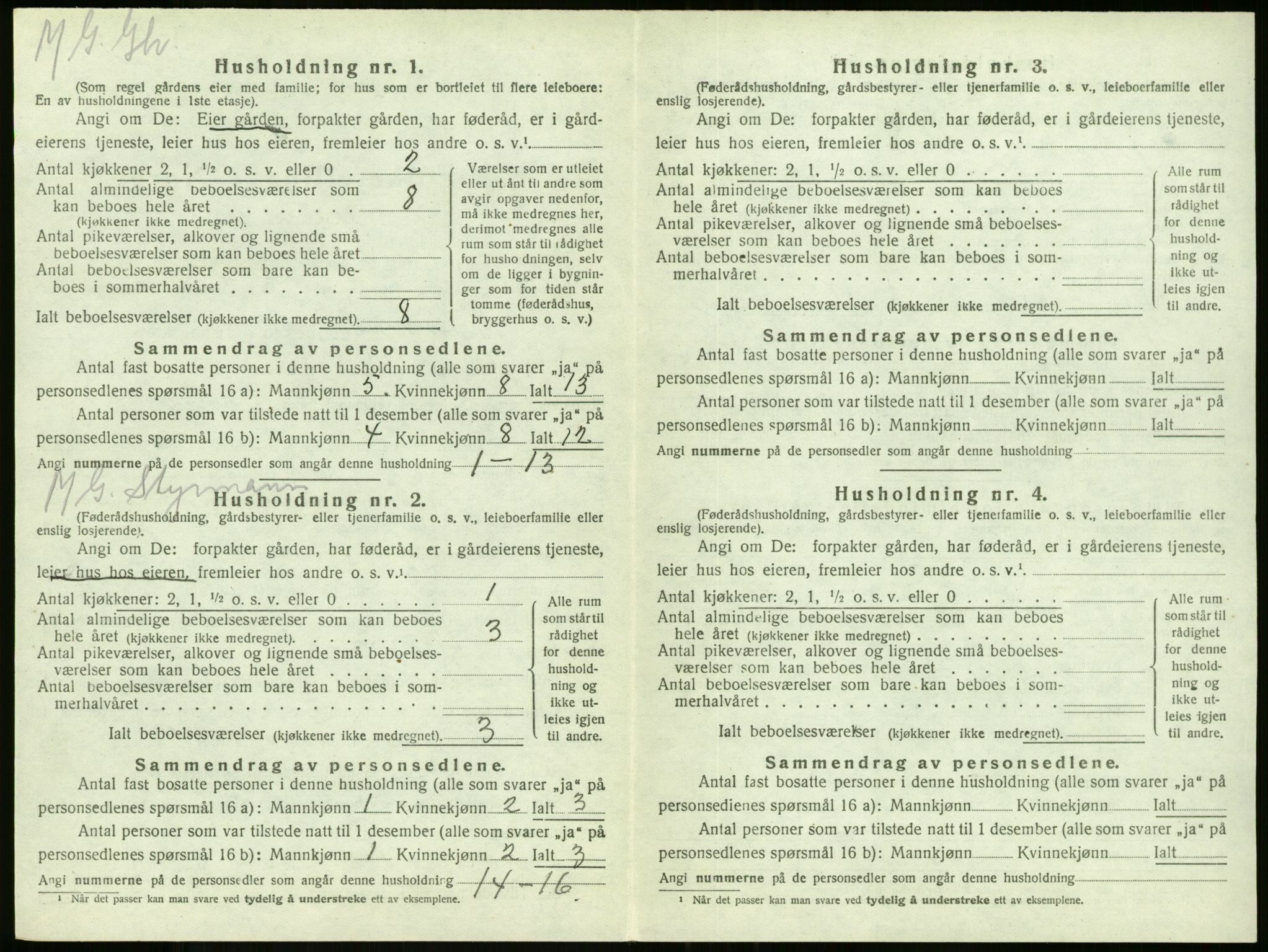 SAKO, 1920 census for Stokke, 1920, p. 1847