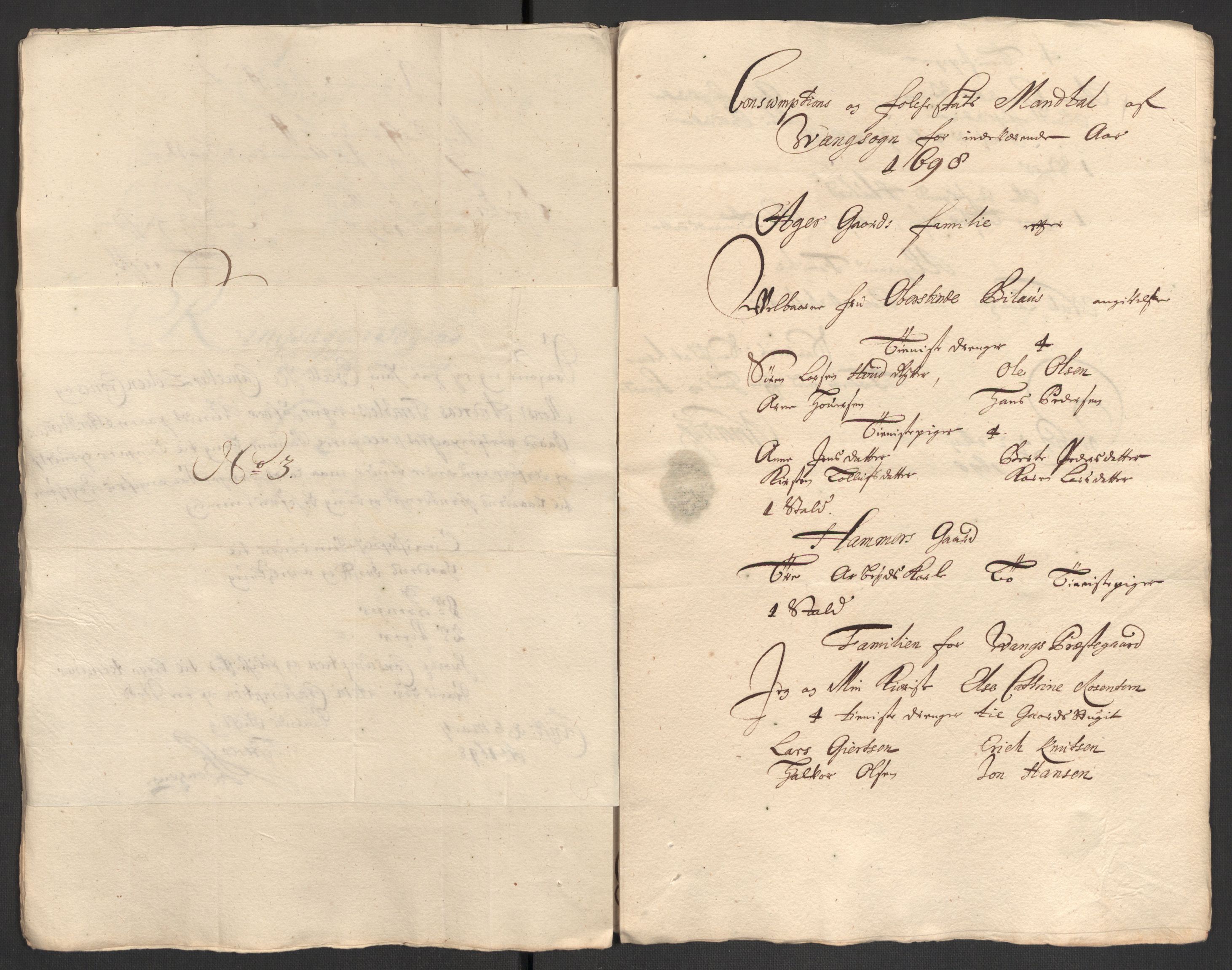 Rentekammeret inntil 1814, Reviderte regnskaper, Fogderegnskap, AV/RA-EA-4092/R16/L1037: Fogderegnskap Hedmark, 1697-1698, p. 400