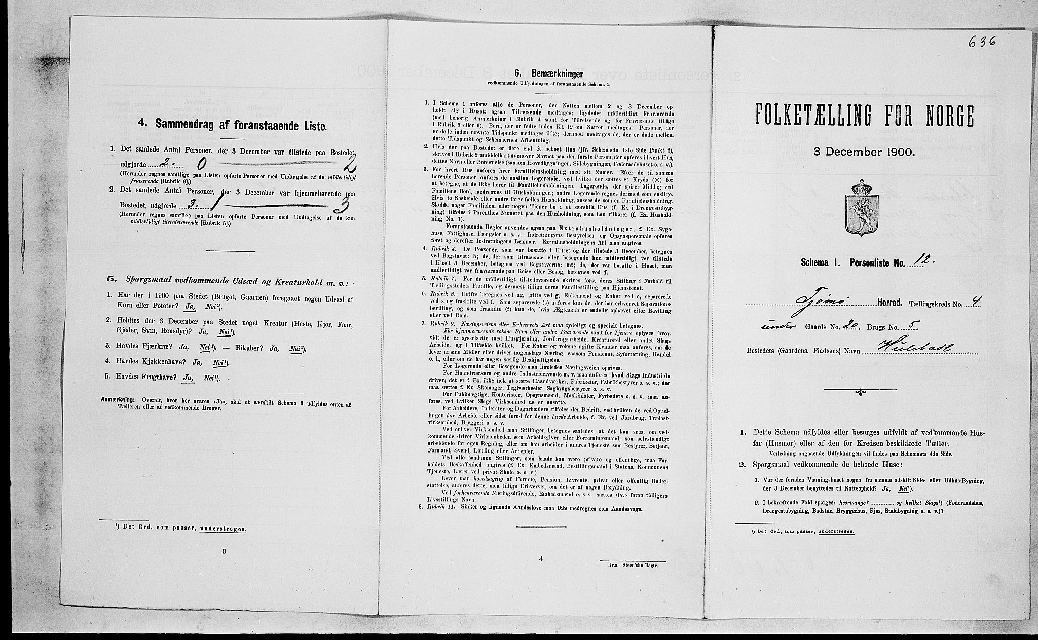 RA, 1900 census for Tjøme, 1900, p. 639