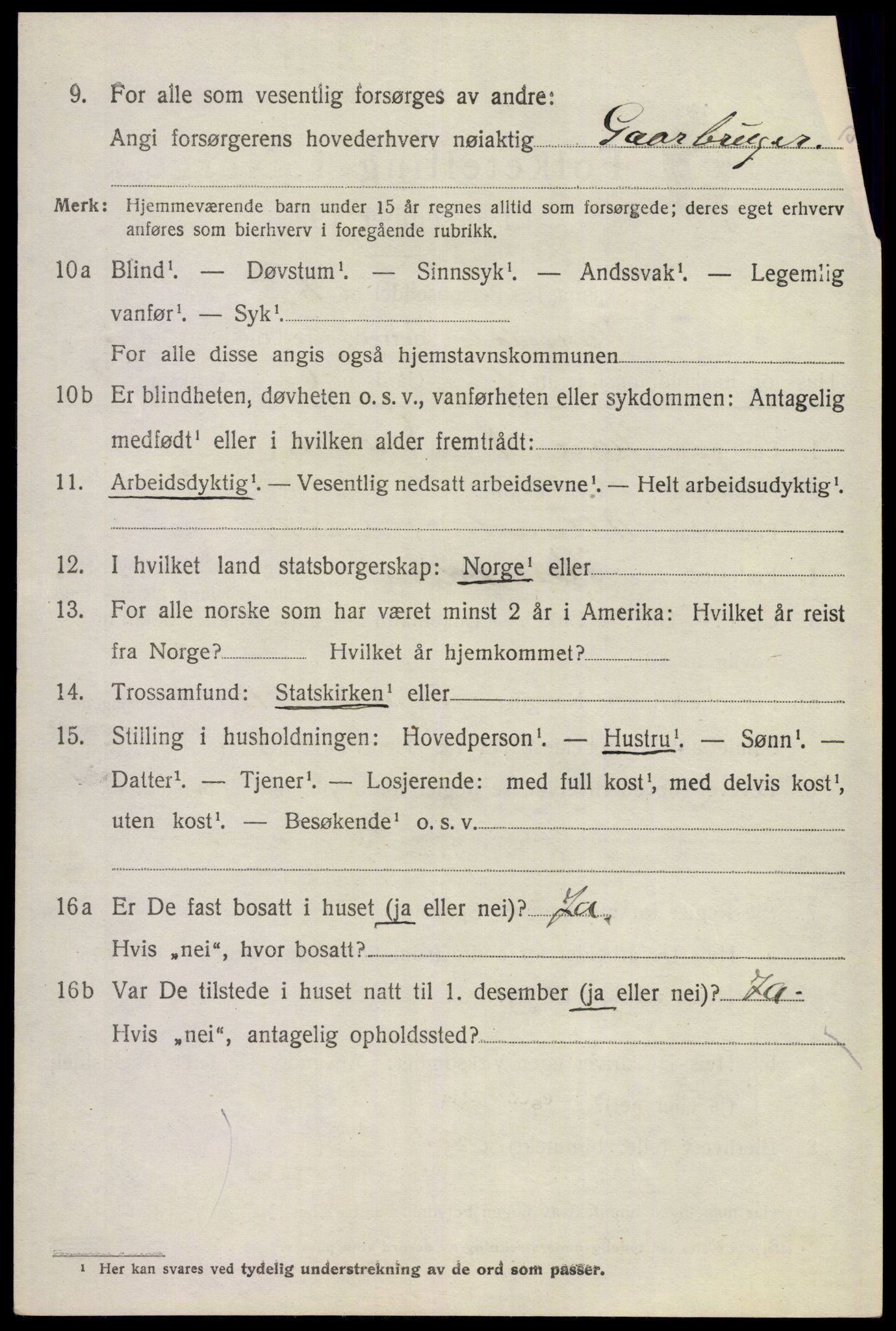 SAKO, 1920 census for Hemsedal, 1920, p. 1743