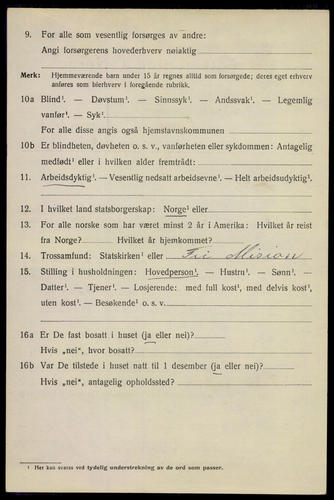 SAKO, 1920 census for Larvik, 1920, p. 13005