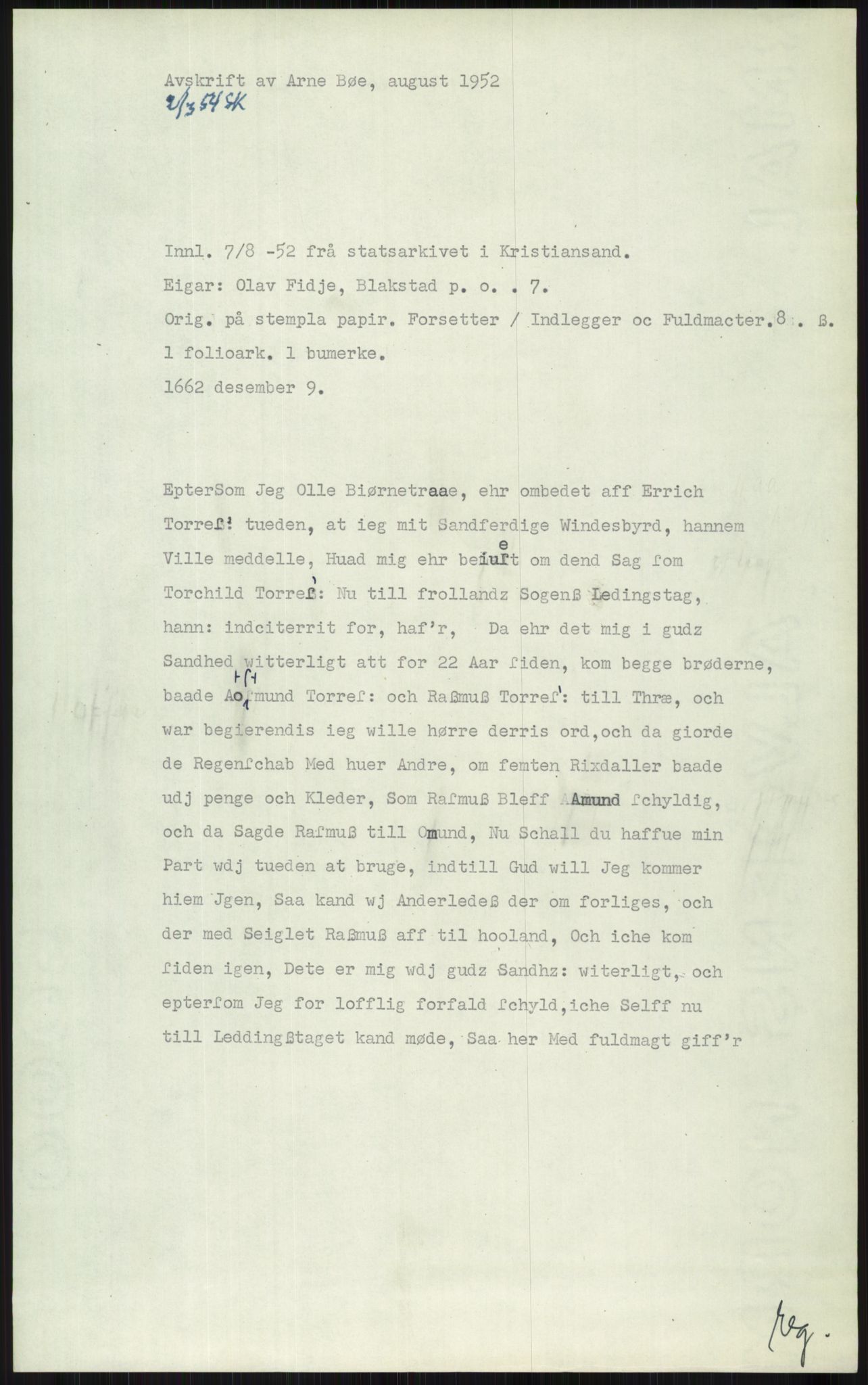 Samlinger til kildeutgivelse, Diplomavskriftsamlingen, AV/RA-EA-4053/H/Ha, p. 1876