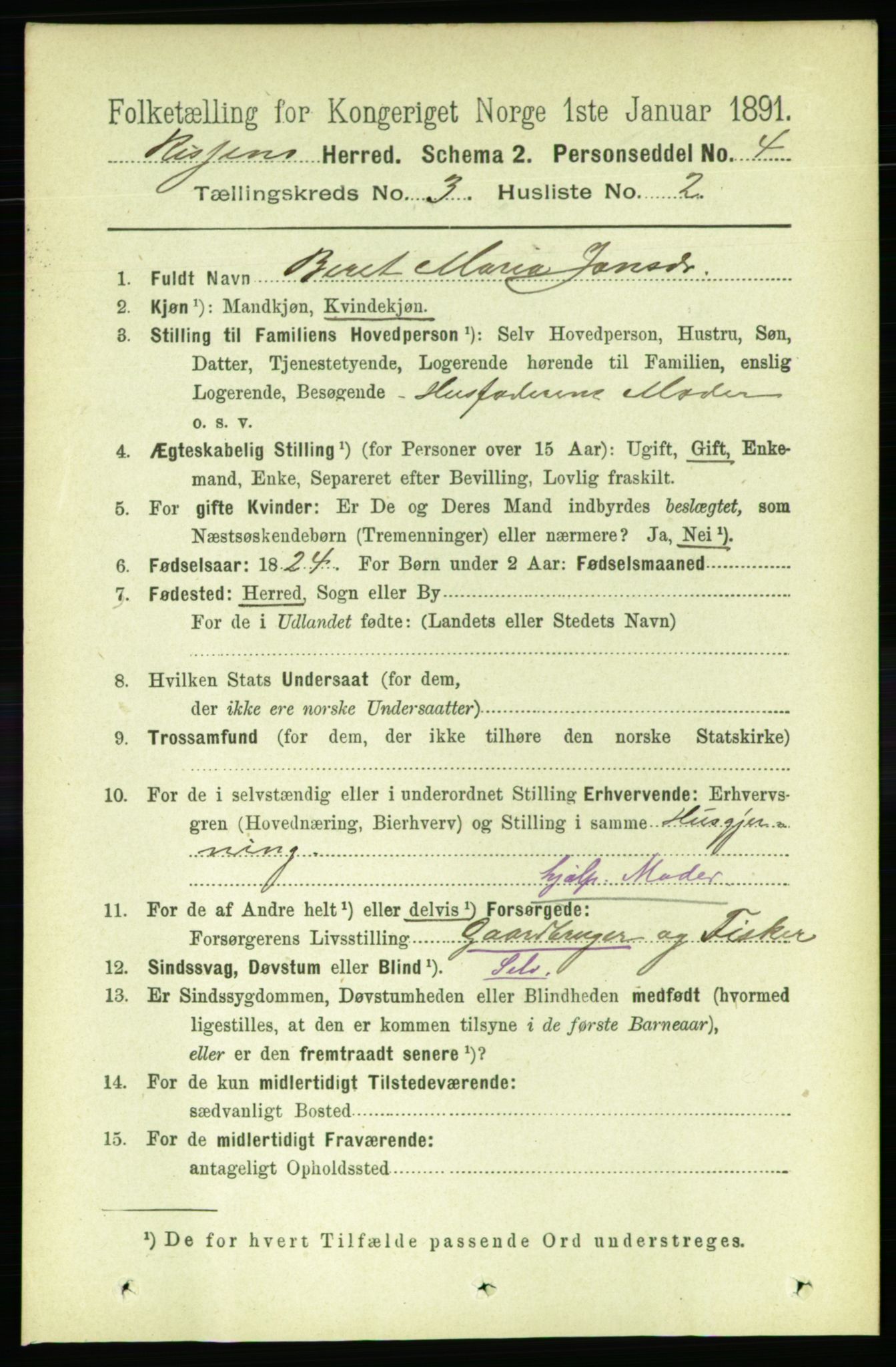 RA, 1891 census for 1624 Rissa, 1891, p. 1595