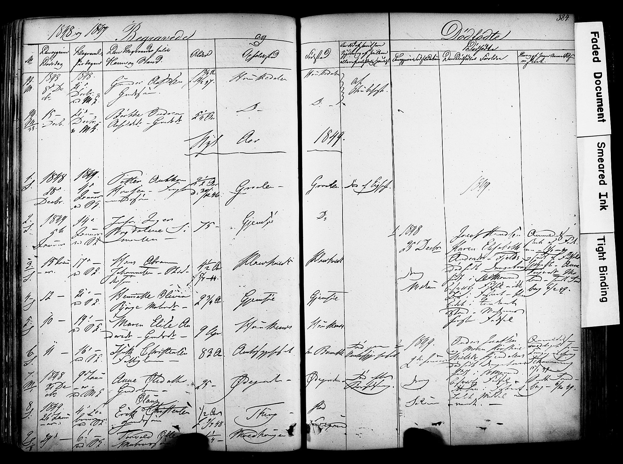 Solum kirkebøker, AV/SAKO-A-306/F/Fa/L0006: Parish register (official) no. I 6, 1844-1855, p. 384