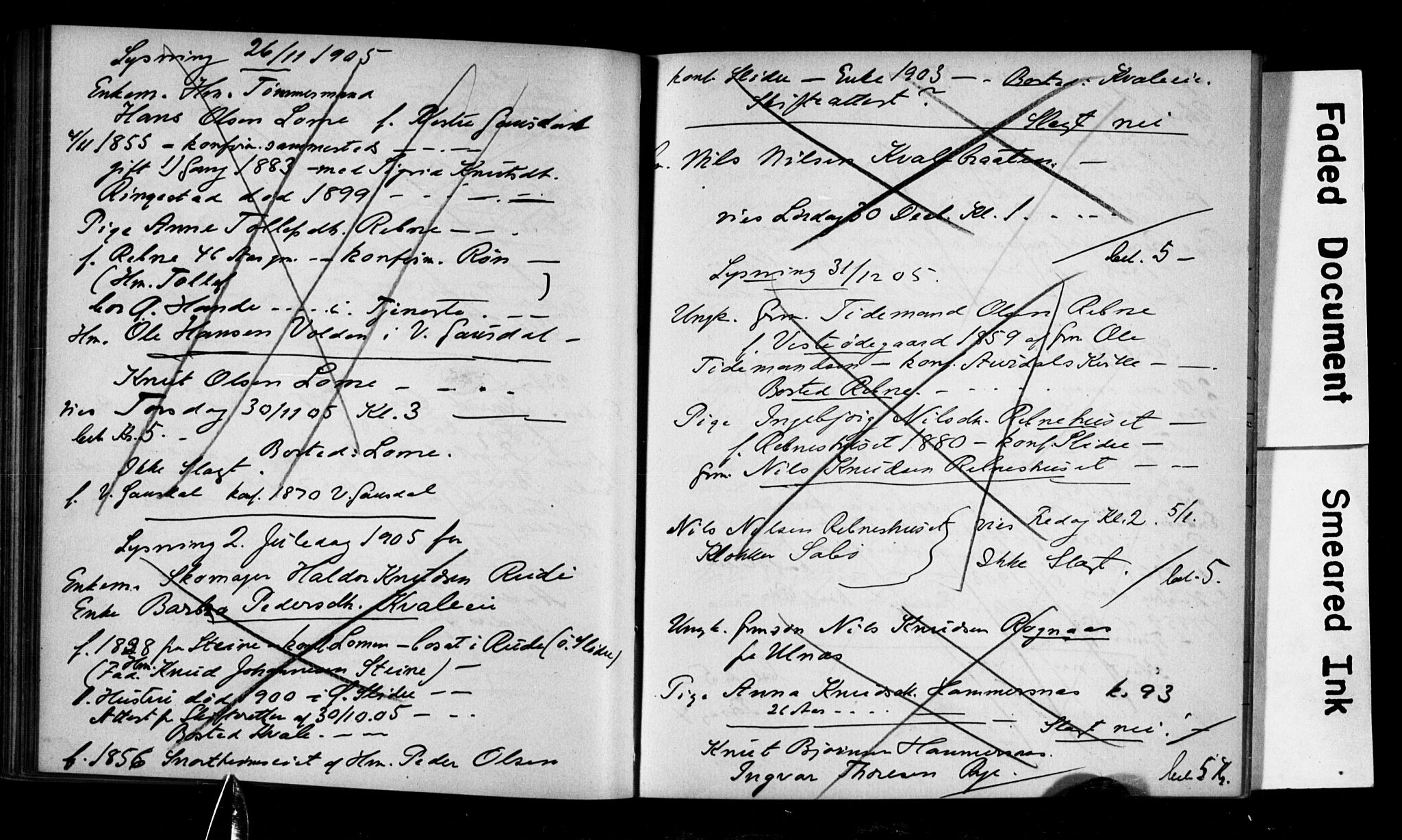 Vestre Slidre prestekontor, AV/SAH-PREST-136/I/Ie/Iea/L0001/0001: Banns register no. 1, 1881-1919
