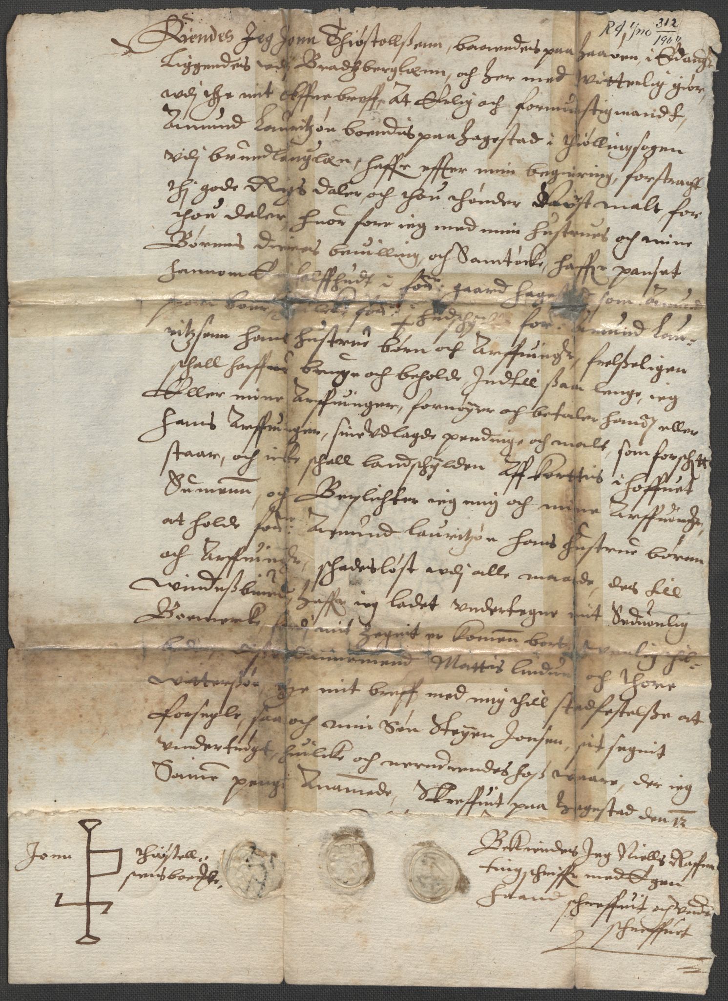 Riksarkivets diplomsamling, RA/EA-5965/F15/L0025: Prestearkiv - Vestfold, 1572-1782, p. 21