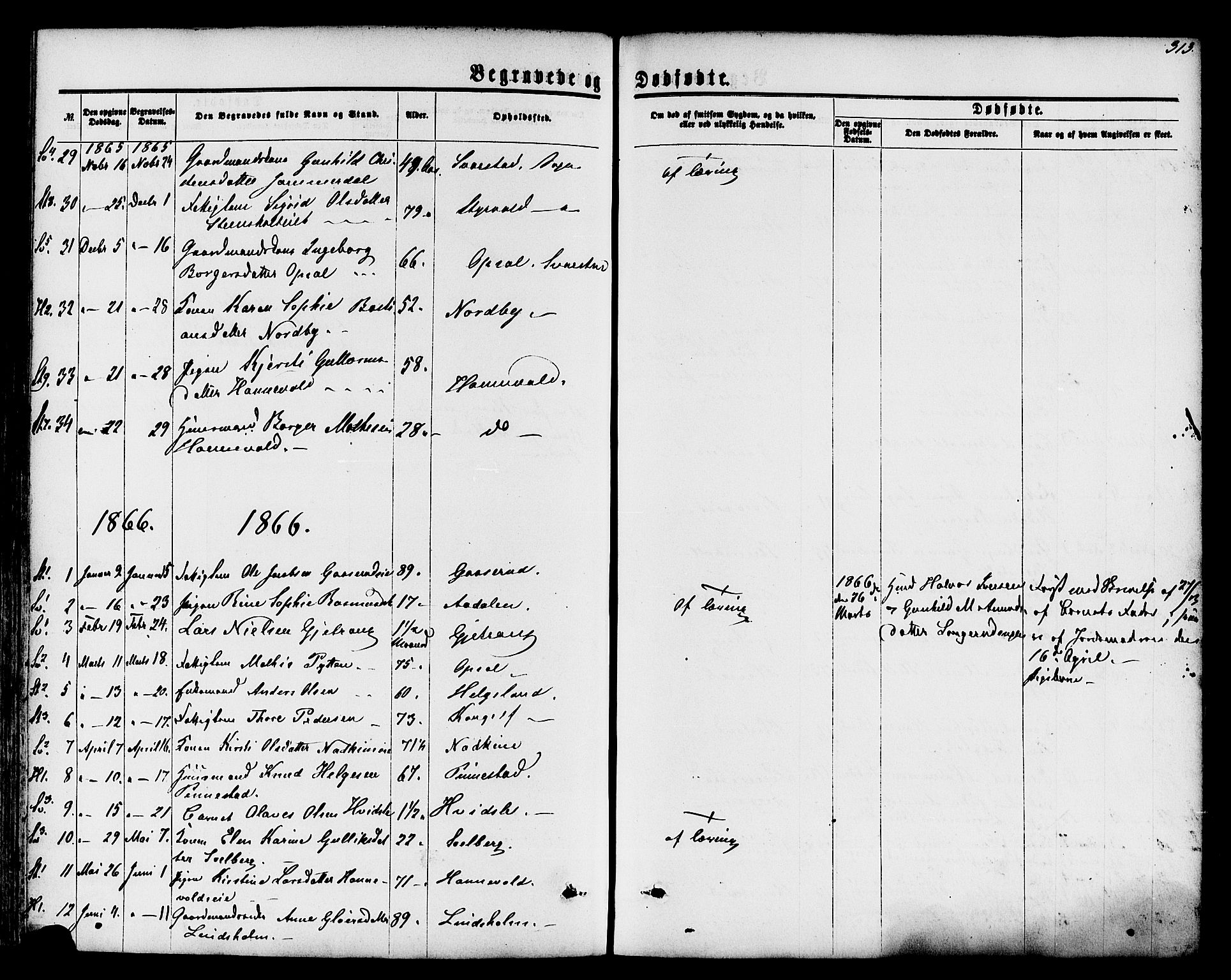 Lardal kirkebøker, AV/SAKO-A-350/F/Fa/L0007: Parish register (official) no. I 7, 1861-1880, p. 313