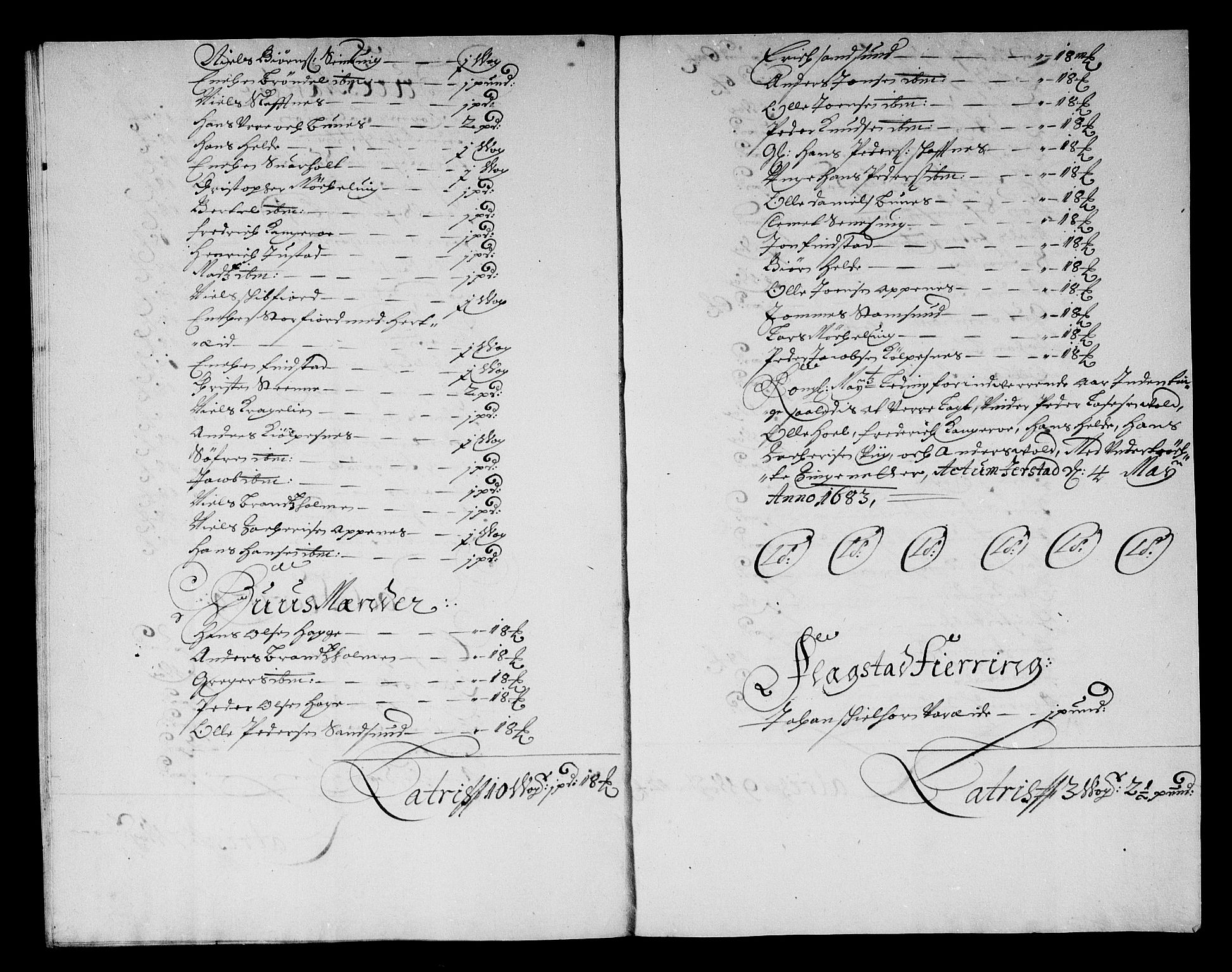 Rentekammeret inntil 1814, Reviderte regnskaper, Stiftamtstueregnskaper, Trondheim stiftamt og Nordland amt, AV/RA-EA-6044/R/Rg/L0074: Trondheim stiftamt og Nordland amt, 1683