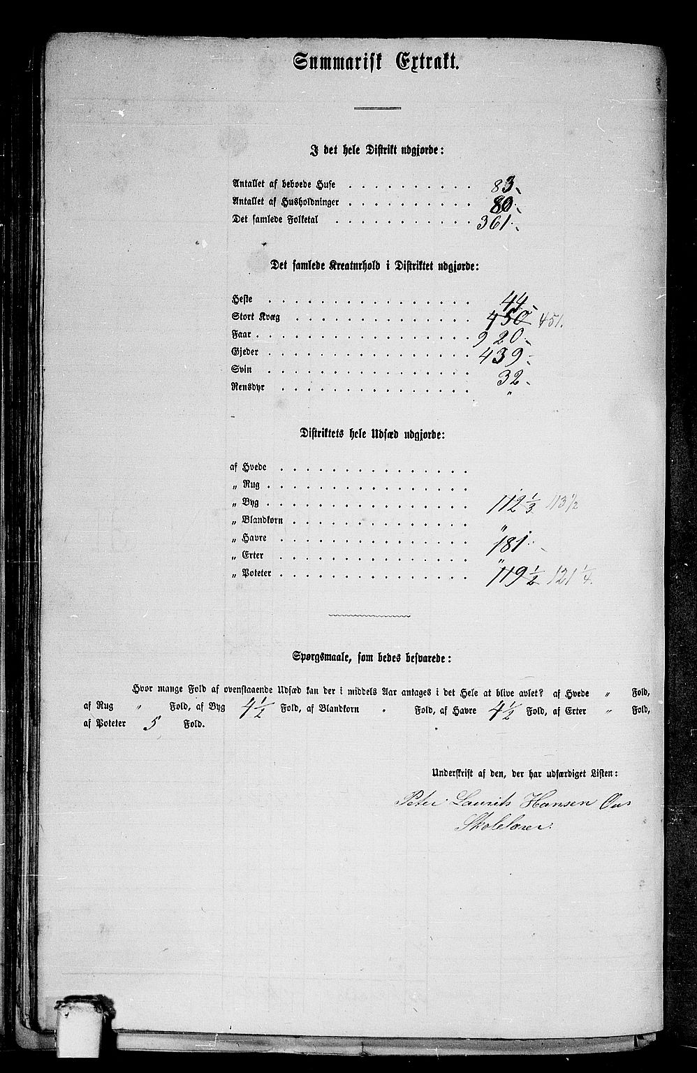 RA, 1865 census for Stranda, 1865, p. 30