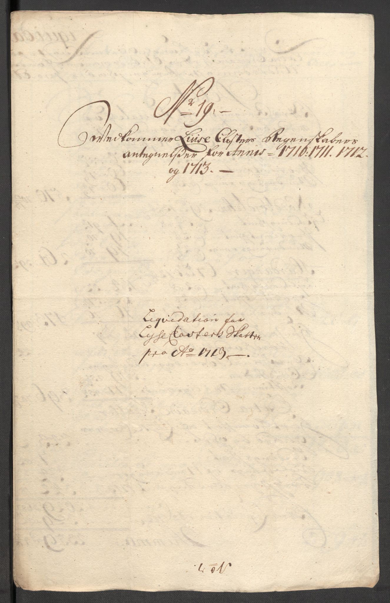 Rentekammeret inntil 1814, Reviderte regnskaper, Fogderegnskap, AV/RA-EA-4092/R50/L3160: Fogderegnskap Lyse kloster, 1710-1719, p. 265