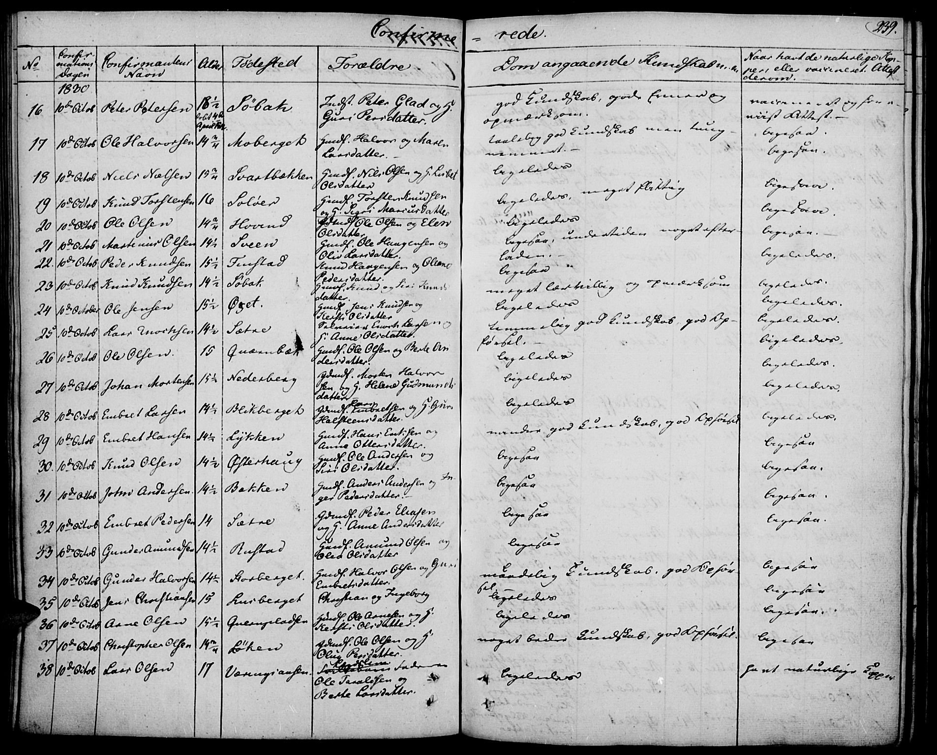 Elverum prestekontor, AV/SAH-PREST-044/H/Ha/Haa/L0008: Parish register (official) no. 8, 1830-1842, p. 239