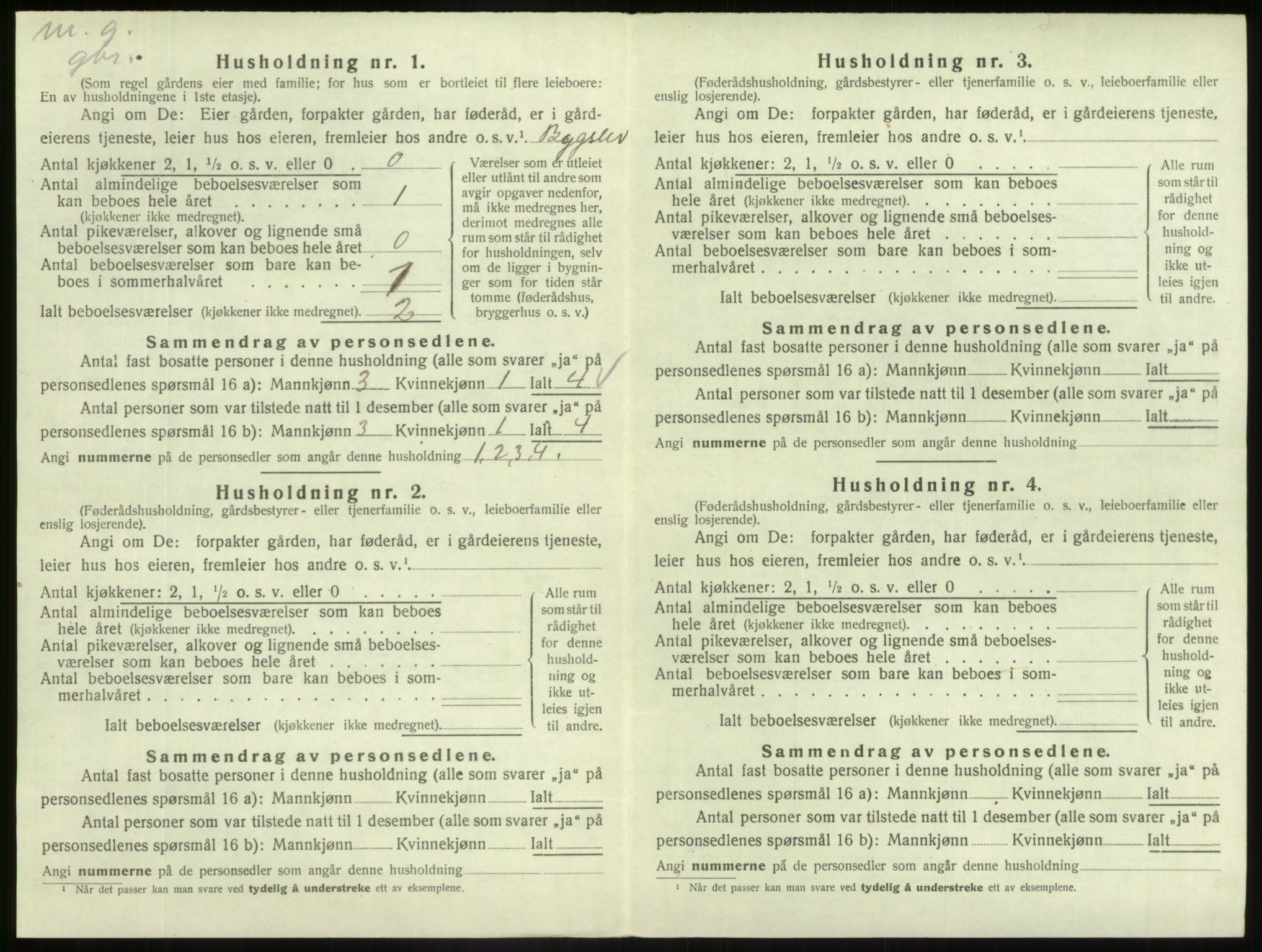 SAB, 1920 census for Askvoll, 1920, p. 470