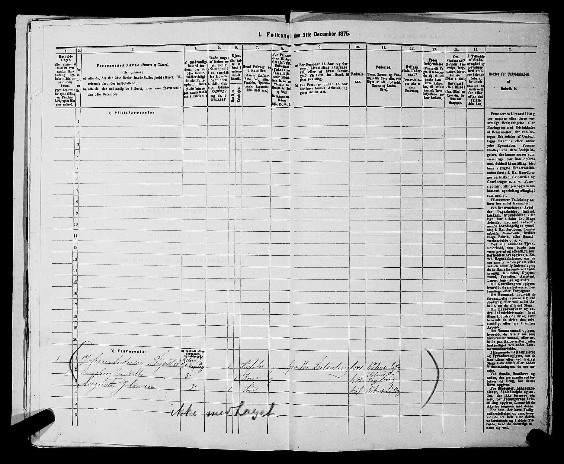 RA, 1875 census for 0120P Rødenes, 1875, p. 199