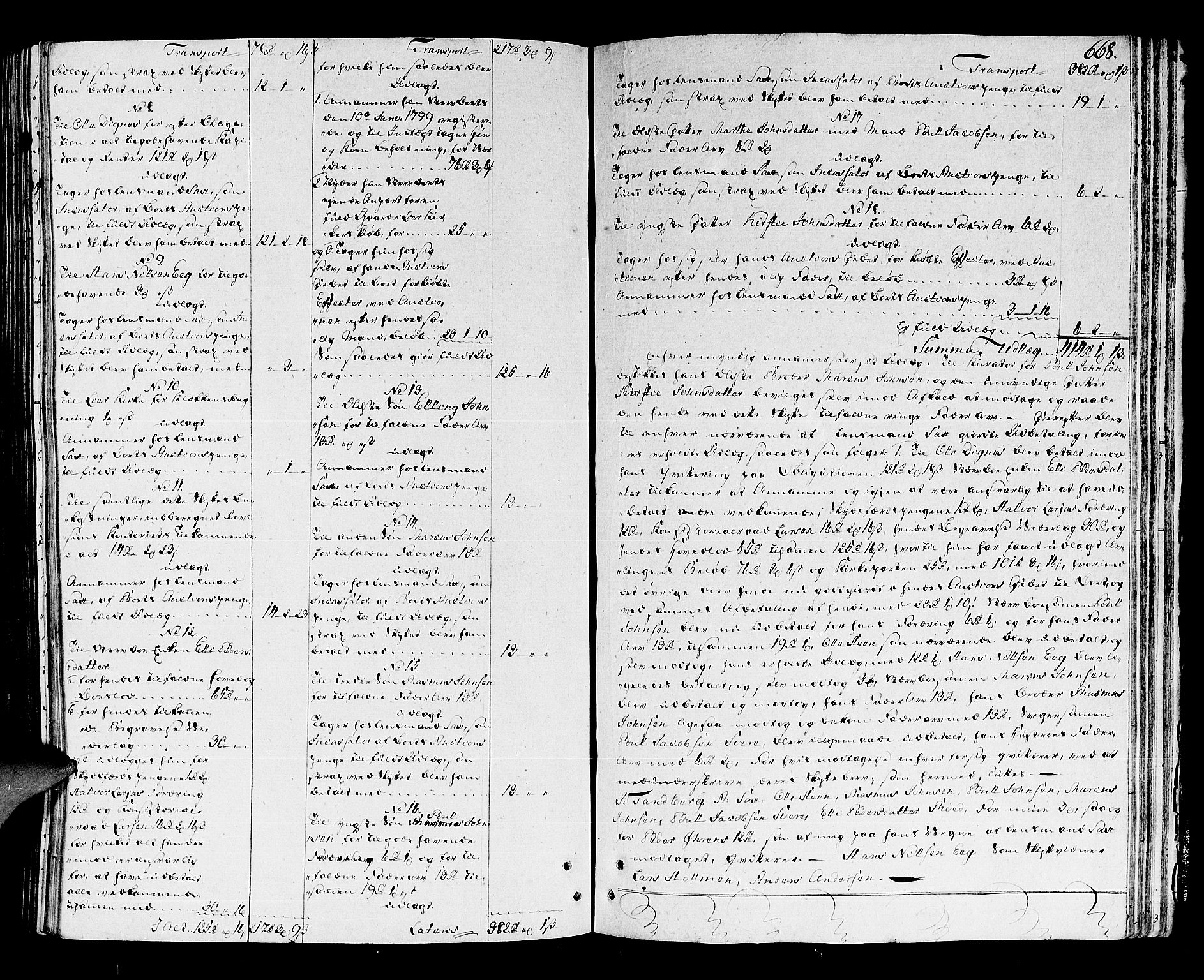 Lier, Røyken og Hurum sorenskriveri, SAKO/A-89/H/Hc/L0007a: Skifteprotokoll, 1789-1799, p. 667b-668a