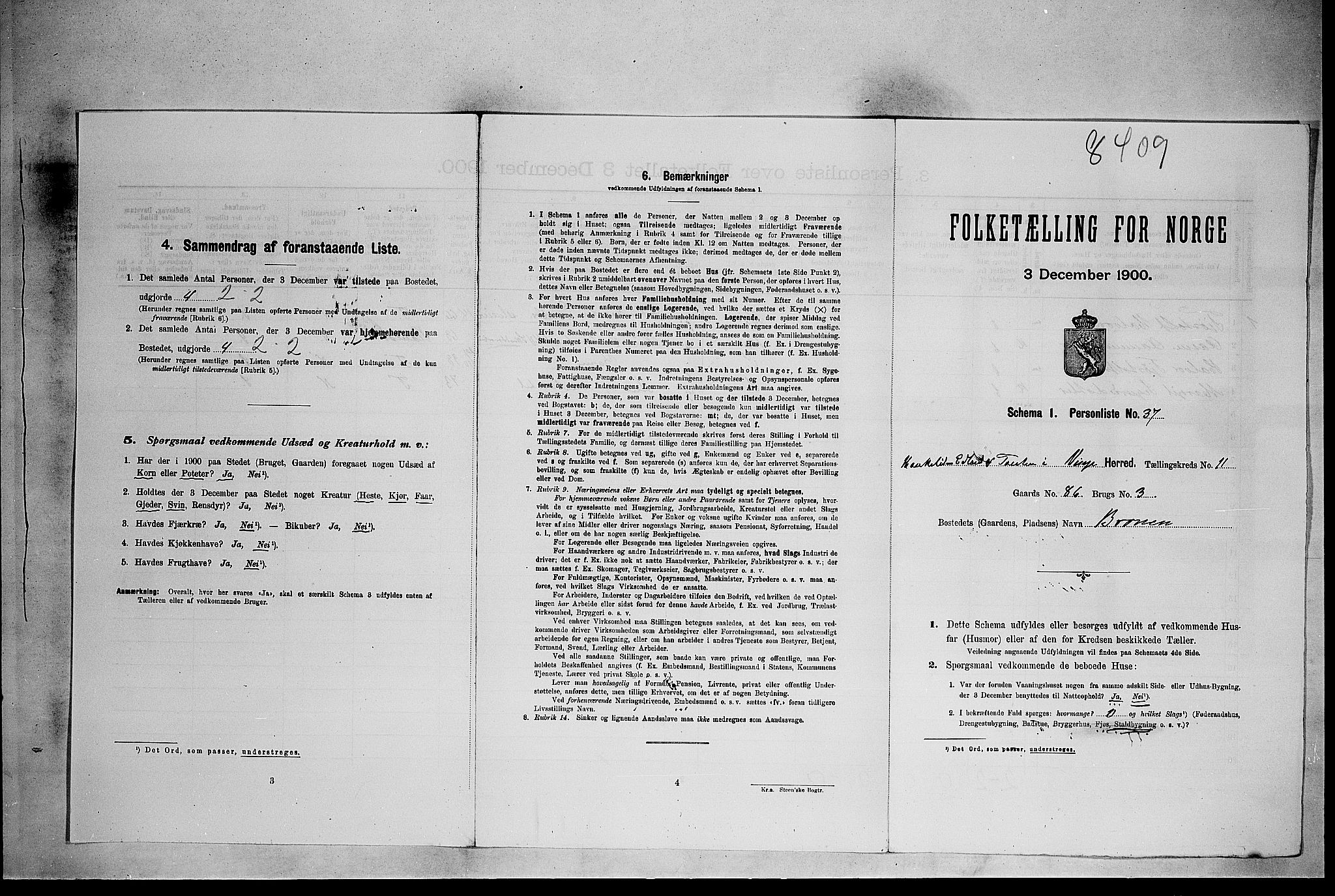 SAKO, 1900 census for Vinje, 1900, p. 573