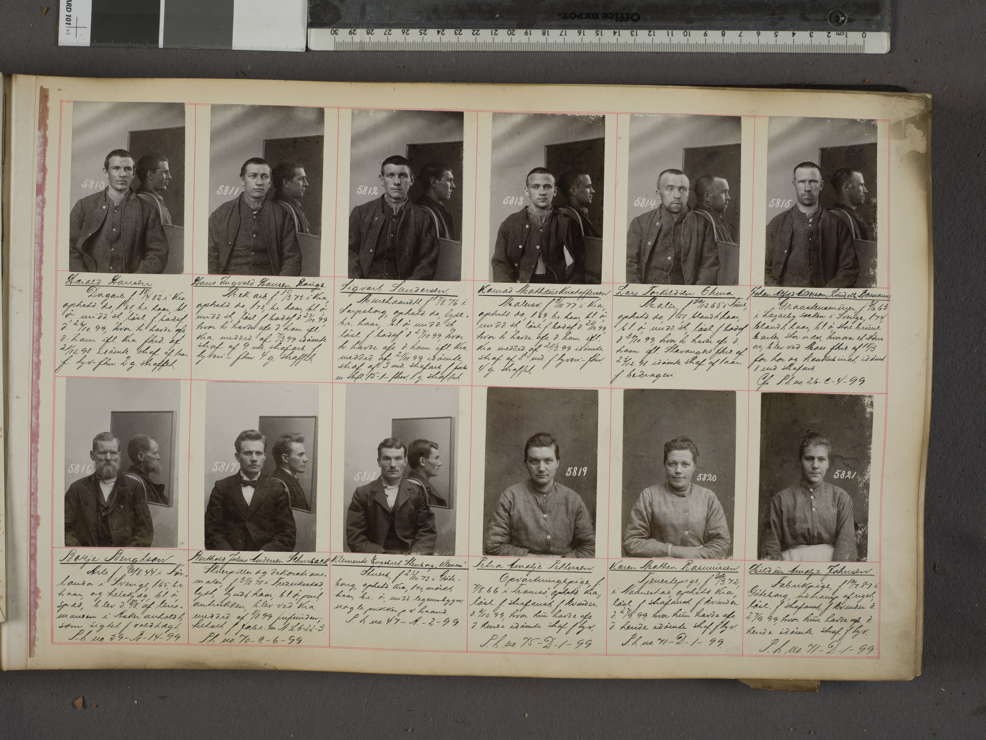Oslo politikammer, Kriminalavdelingen, AV/SAO-A-11137/U/Ua/L0006: Forbryteralbum, 1899-1901, p. 7
