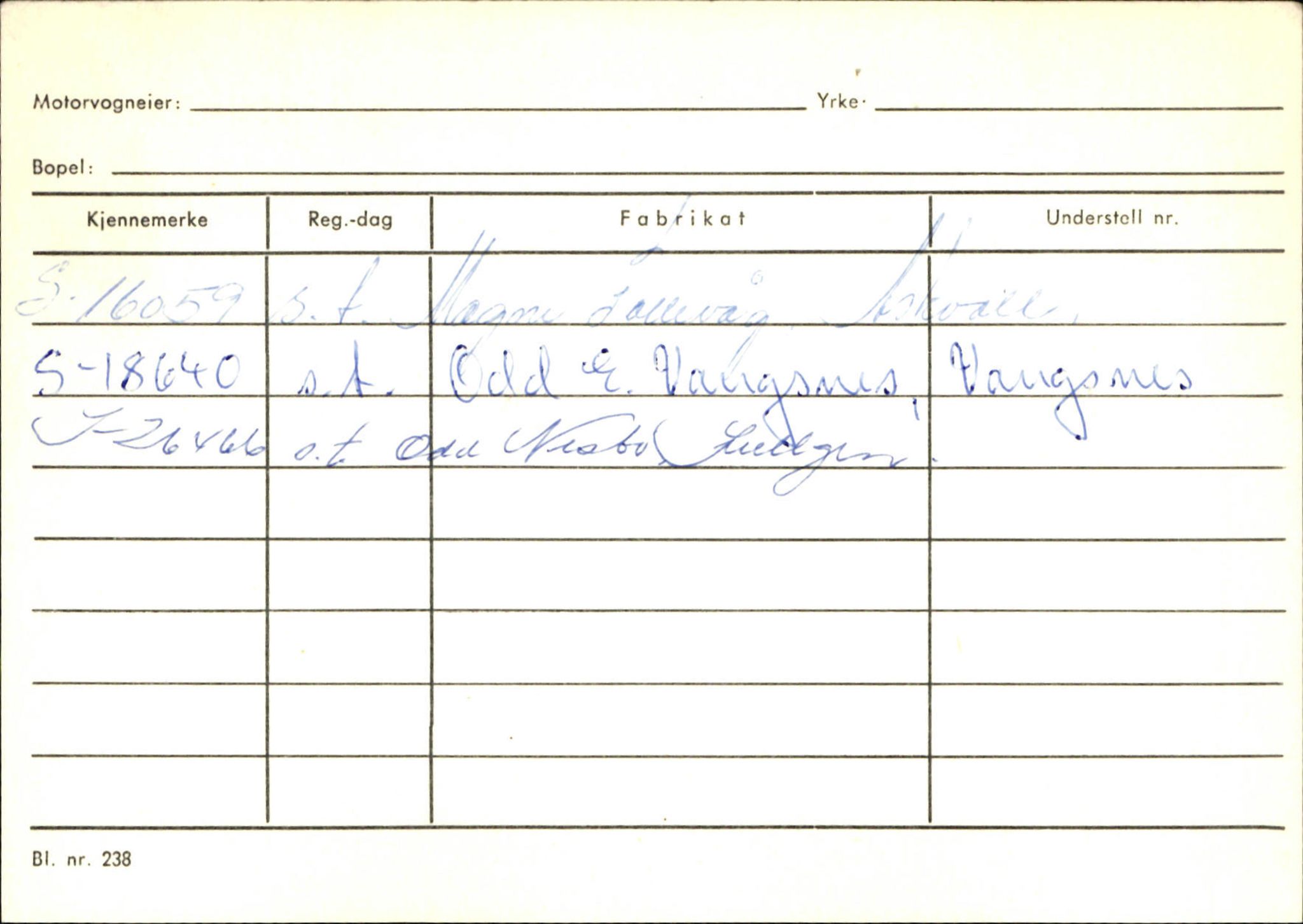 Statens vegvesen, Sogn og Fjordane vegkontor, AV/SAB-A-5301/4/F/L0132: Eigarregister Askvoll A-Å. Balestrand A-Å, 1945-1975, p. 428