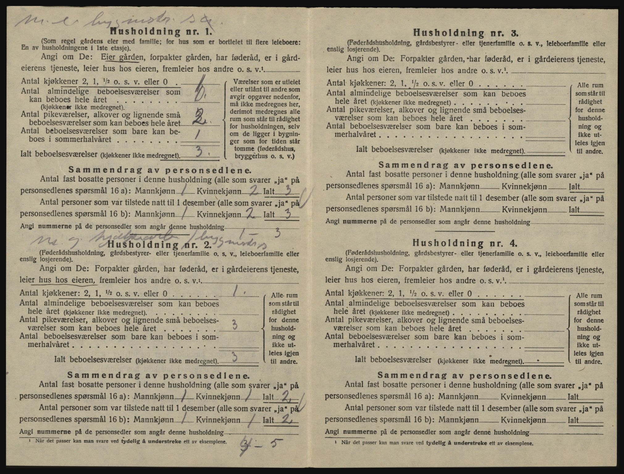 SAO, 1920 census for Glemmen, 1920, p. 1632