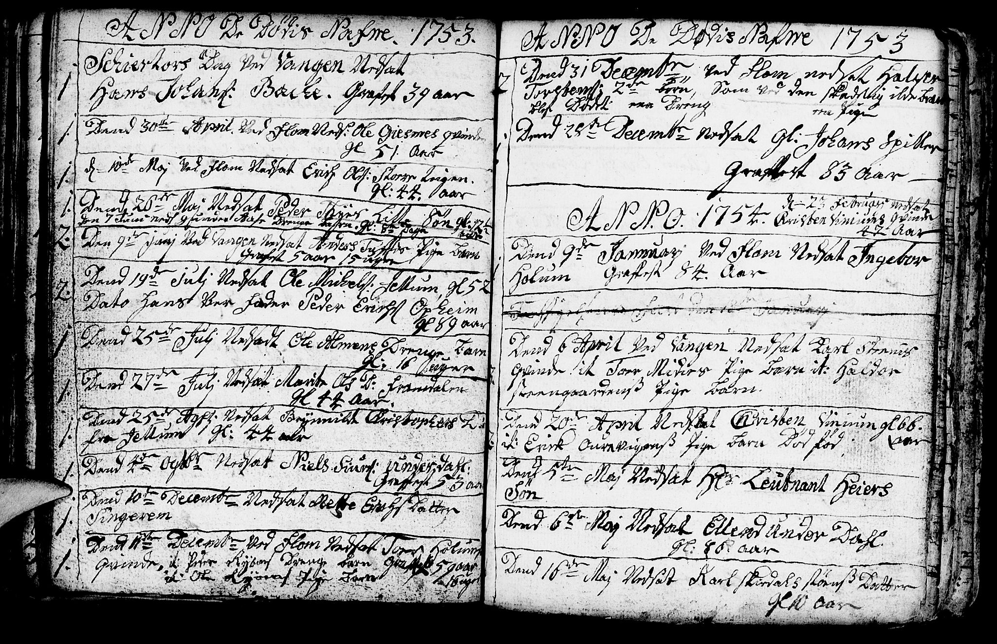 Aurland sokneprestembete, SAB/A-99937/H/Ha/Haa/L0003: Parish register (official) no. A 3, 1735-1761, p. 127