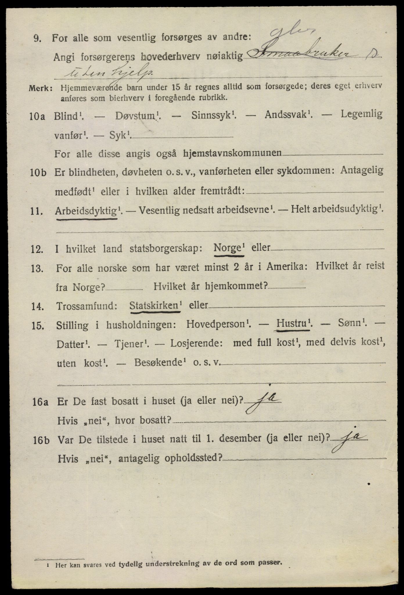 SAO, 1920 census for Eidsberg, 1920, p. 9680