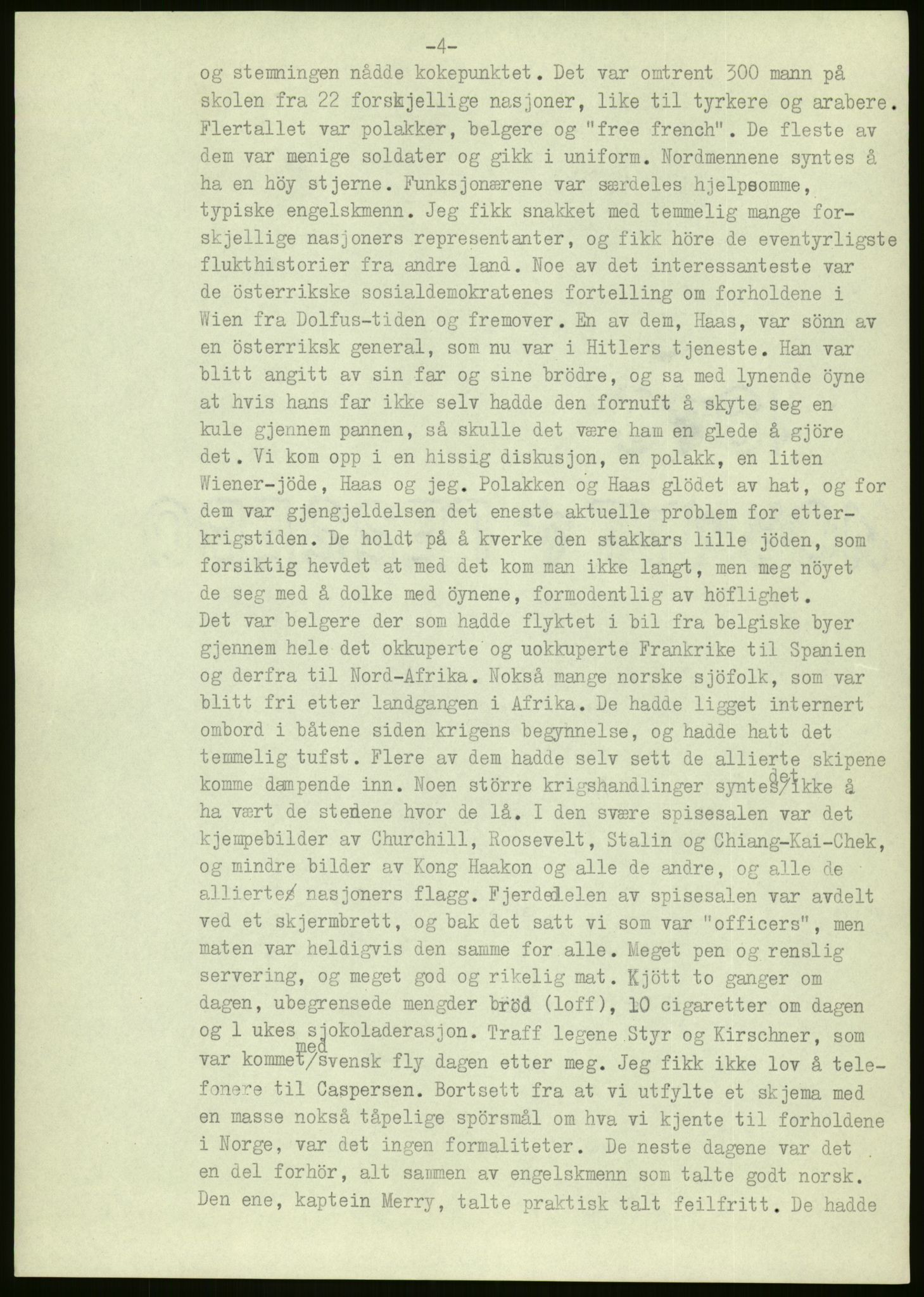 Ustvedt, Hans Jacob / Ustvedt familien, RA/PA-1248/H/L0047/0002: Dagbøker / Londondagboken, 1943, p. 4