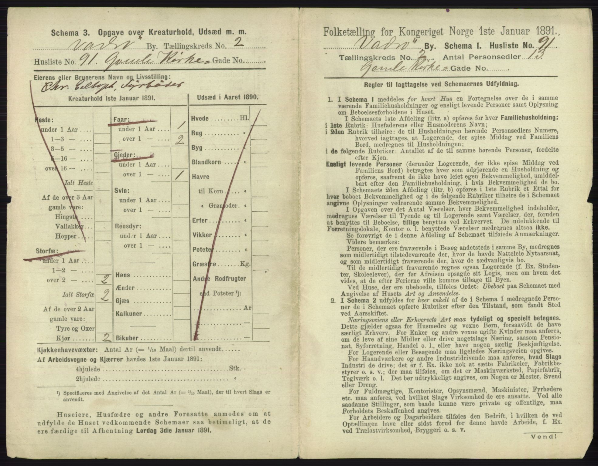 RA, 1891 census for 2003 Vadsø, 1891, p. 763