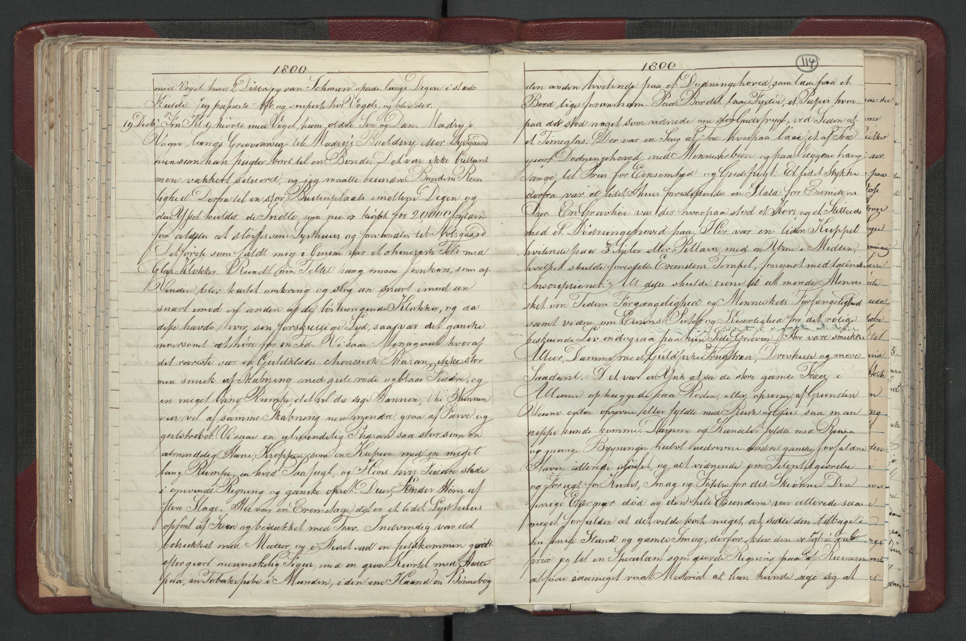 Meltzer, Fredrik, AV/RA-PA-0028/F/L0001: Dagbok for årene 1796-1808, 1811, 1817, 1796-1817, p. 113b-114a
