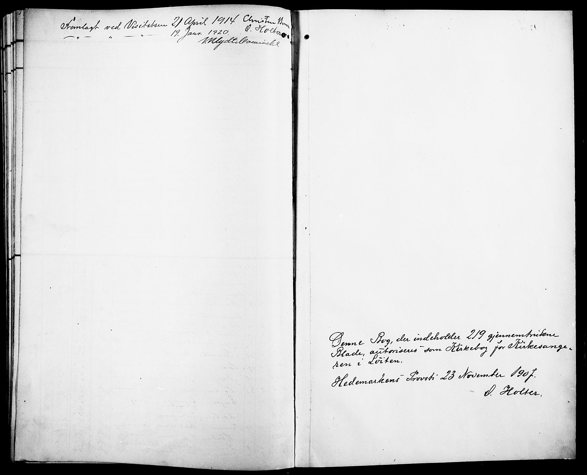 Løten prestekontor, SAH/PREST-022/L/La/L0007: Parish register (copy) no. 7, 1910-1919