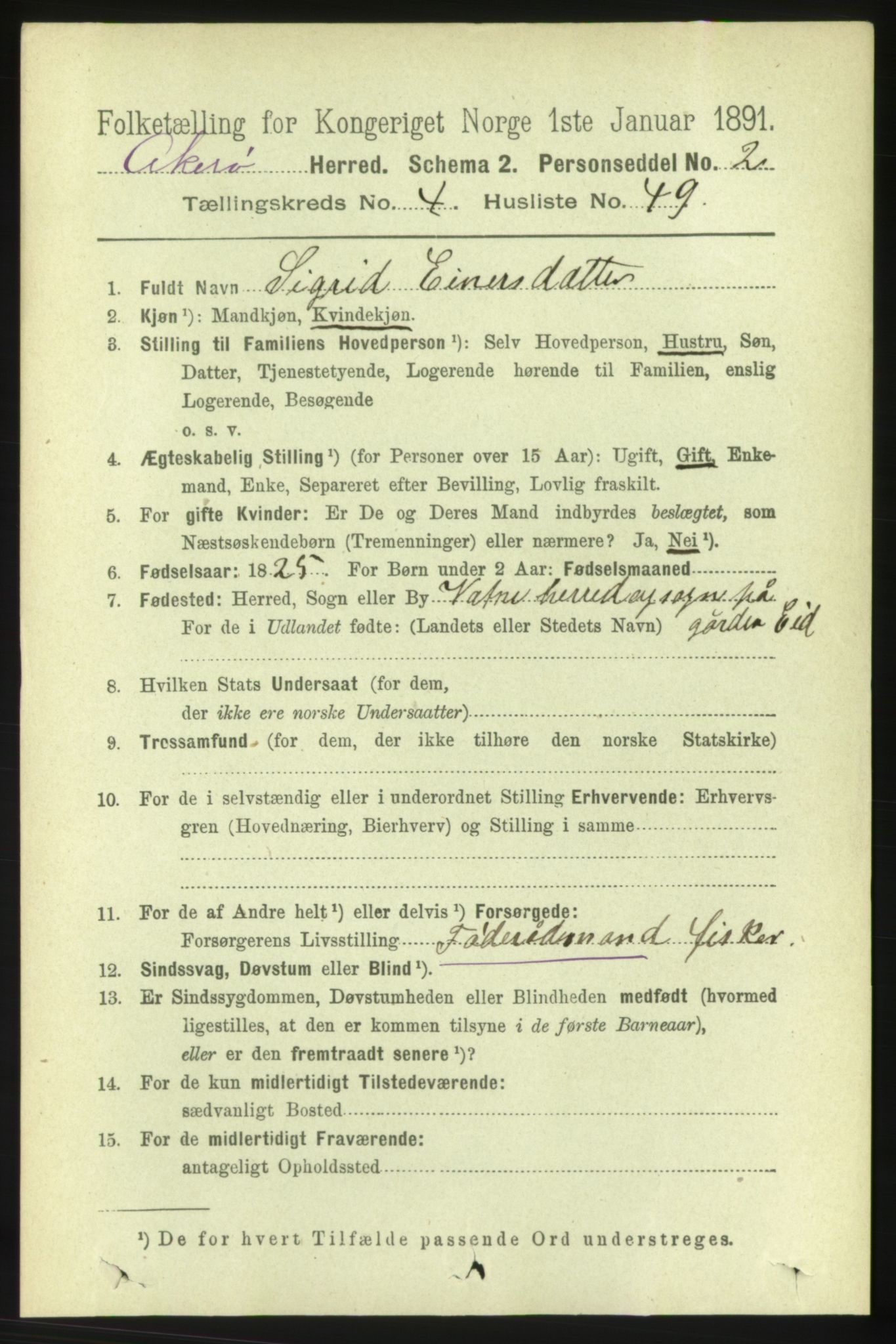 RA, 1891 census for 1545 Aukra, 1891, p. 1933