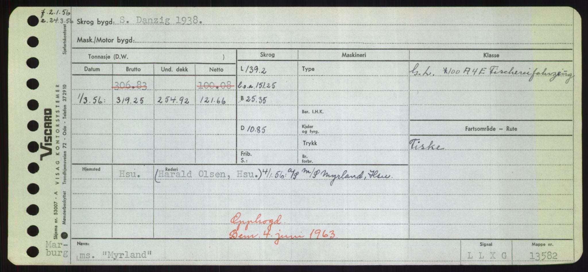 Sjøfartsdirektoratet med forløpere, Skipsmålingen, RA/S-1627/H/Hd/L0025: Fartøy, Min-Mås, p. 435