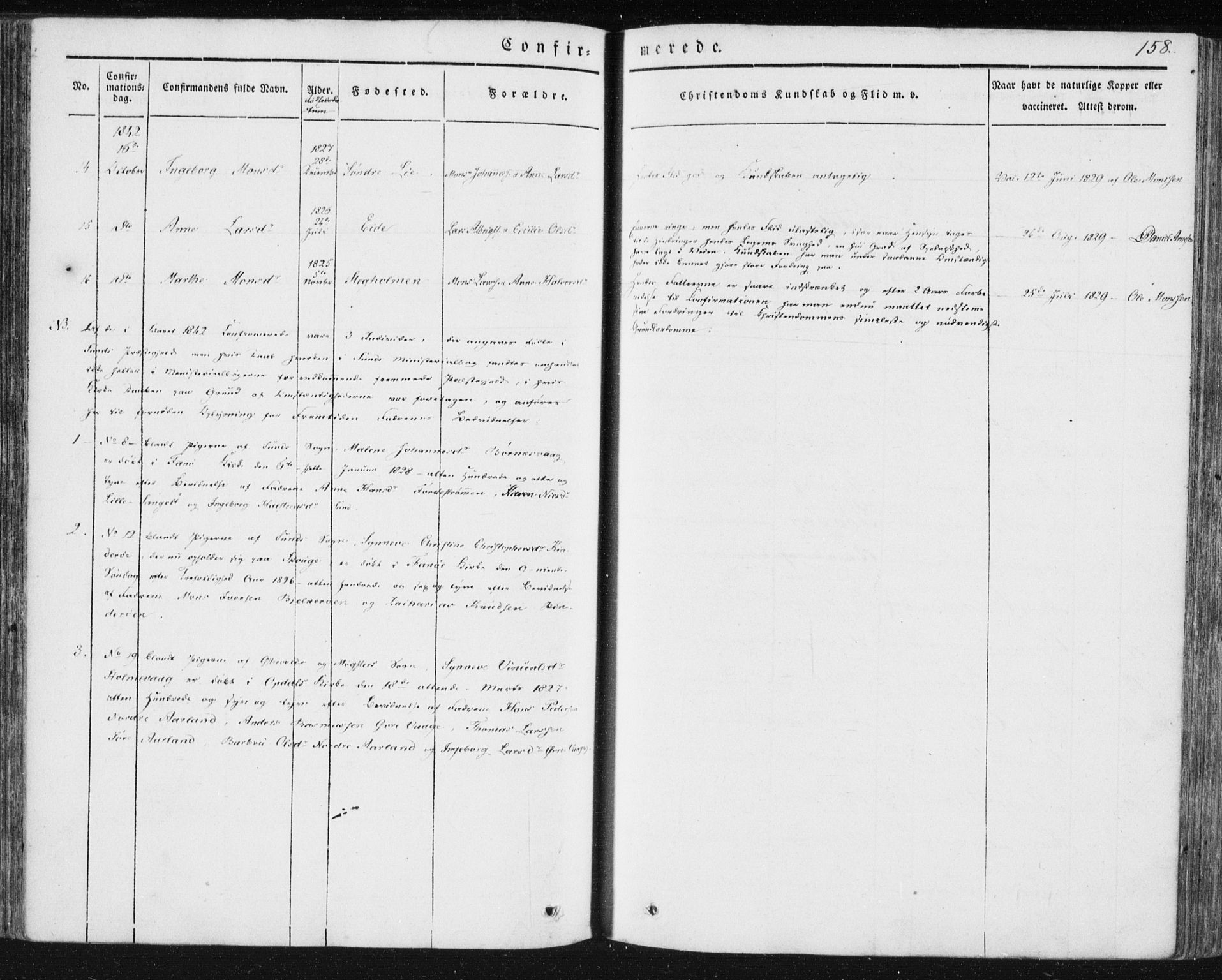 Sund sokneprestembete, AV/SAB-A-99930: Parish register (official) no. A 13, 1835-1849, p. 158