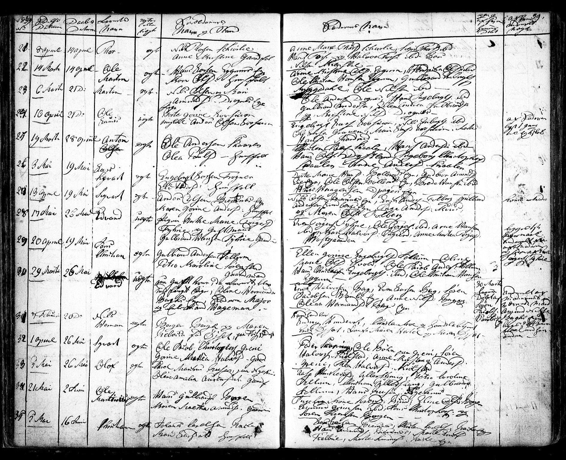 Nes prestekontor Kirkebøker, AV/SAO-A-10410/F/Fa/L0006: Parish register (official) no. I 6, 1833-1845, p. 39