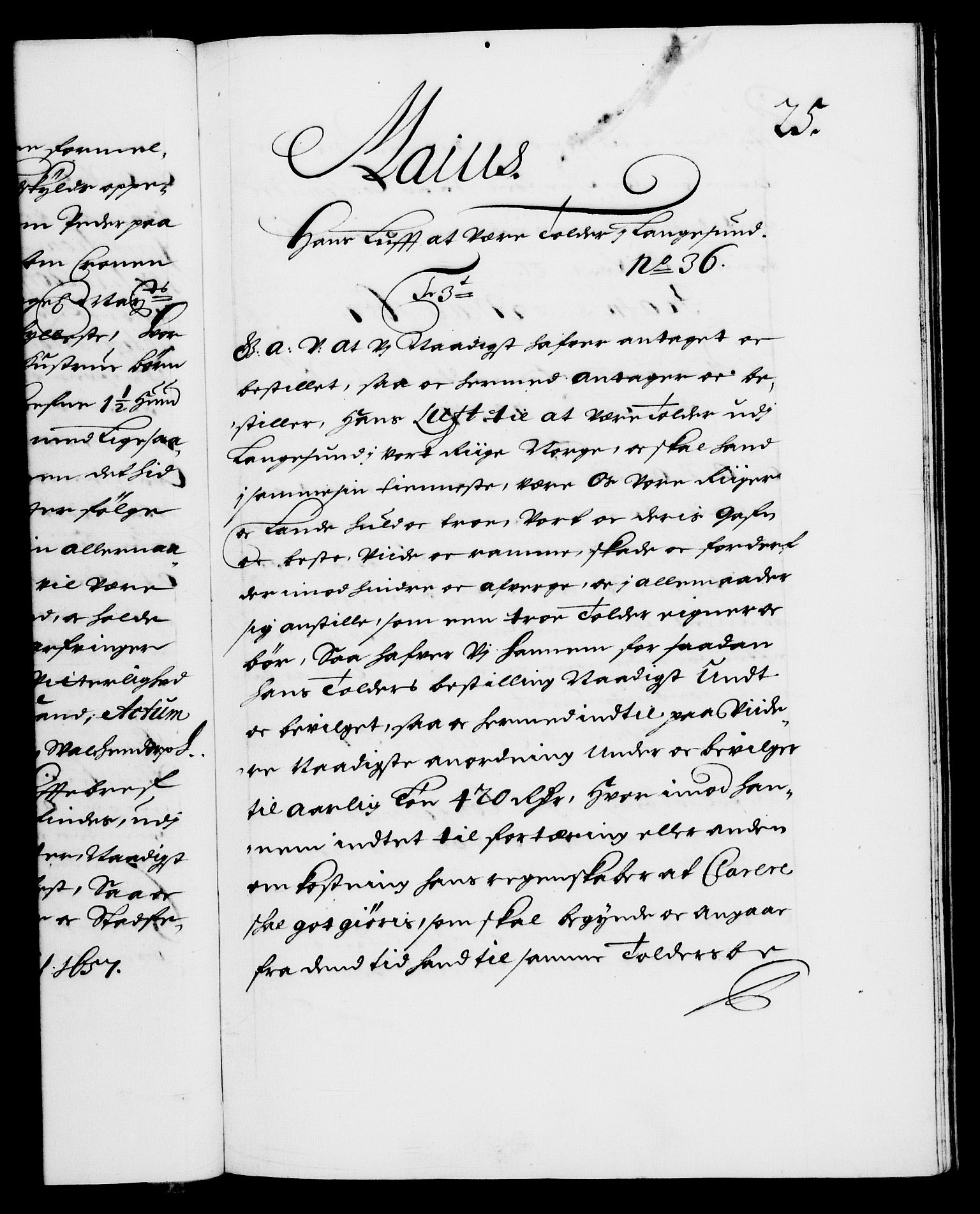 Danske Kanselli 1572-1799, RA/EA-3023/F/Fc/Fca/Fcaa/L0009: Norske registre (mikrofilm), 1657-1660, p. 25a