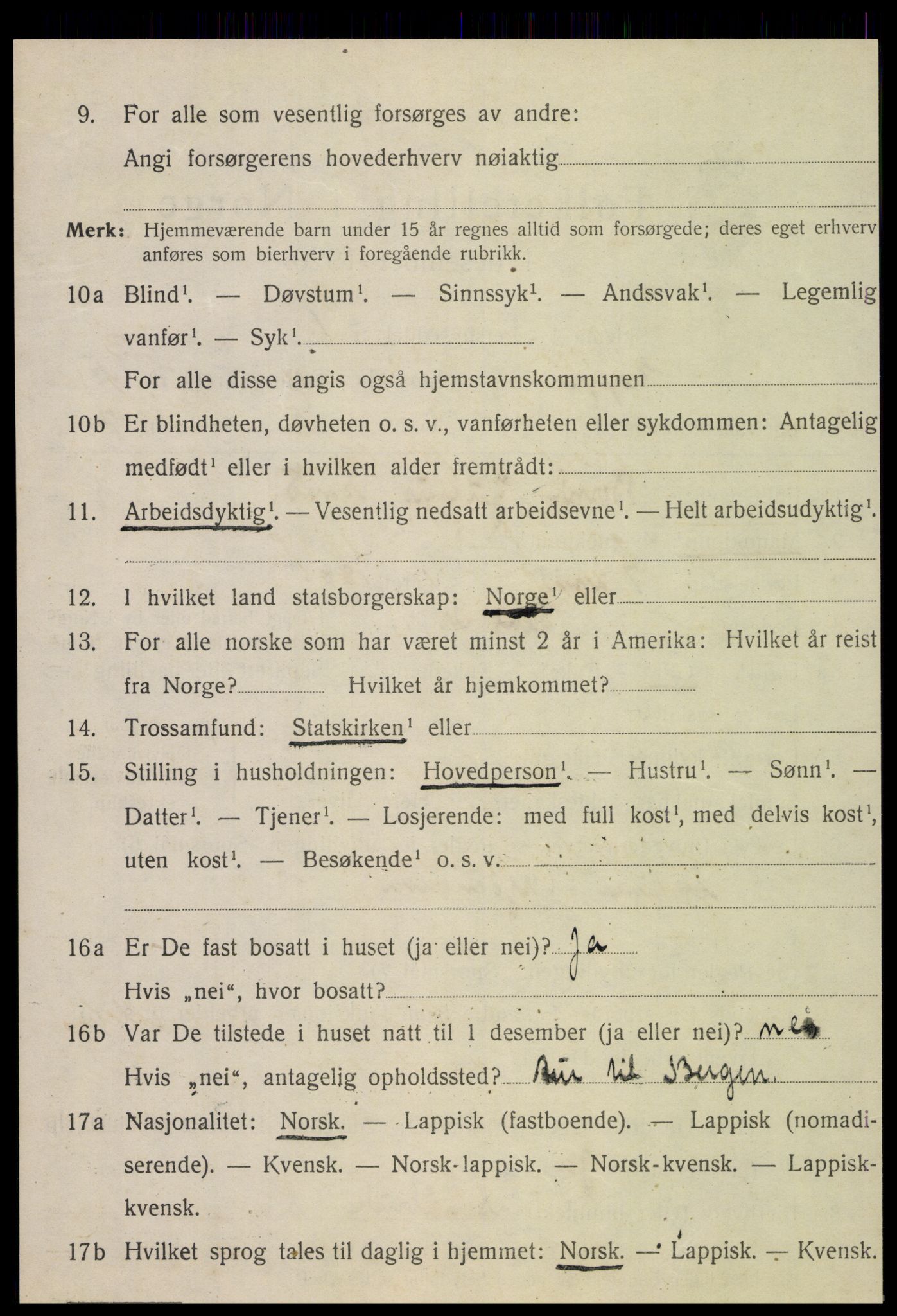 SAT, 1920 census for Egge, 1920, p. 3347