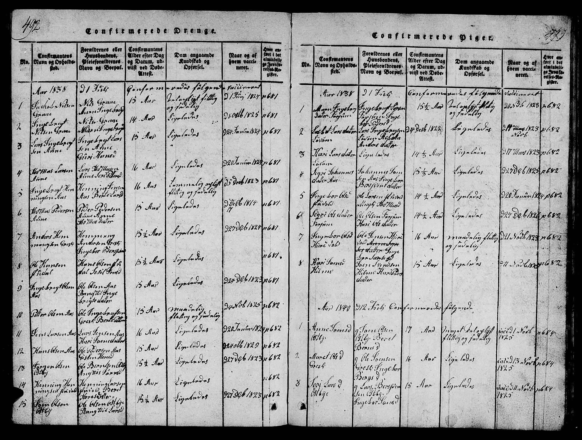 Ministerialprotokoller, klokkerbøker og fødselsregistre - Sør-Trøndelag, SAT/A-1456/698/L1164: Parish register (copy) no. 698C01, 1816-1861, p. 492-493