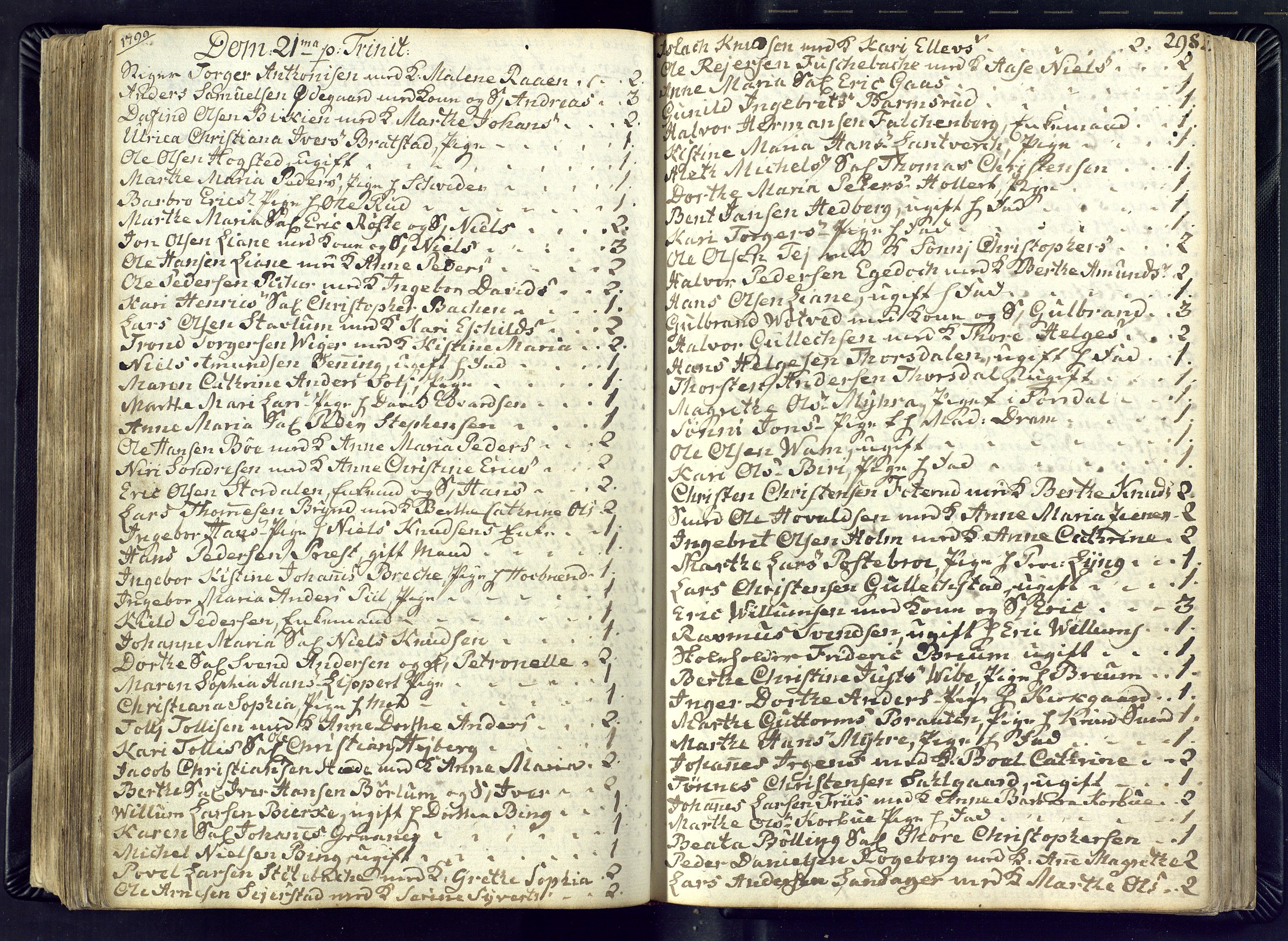 Kongsberg kirkebøker, SAKO/A-22/M/Ma/L0012: Communicants register no. 12, 1794-1800, p. 298