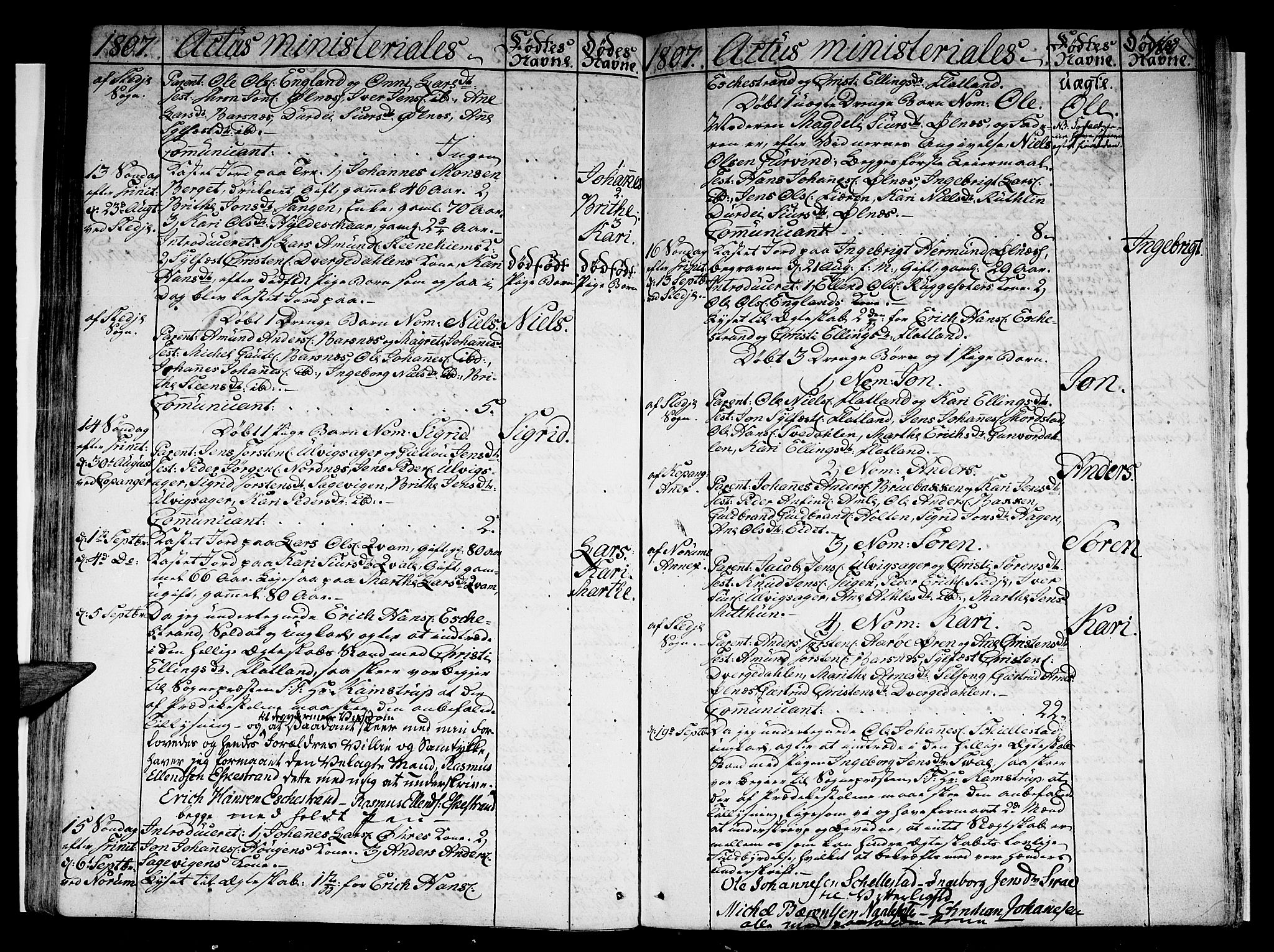 Sogndal sokneprestembete, SAB/A-81301/H/Haa/Haaa/L0008: Parish register (official) no. A 8, 1795-1809, p. 160