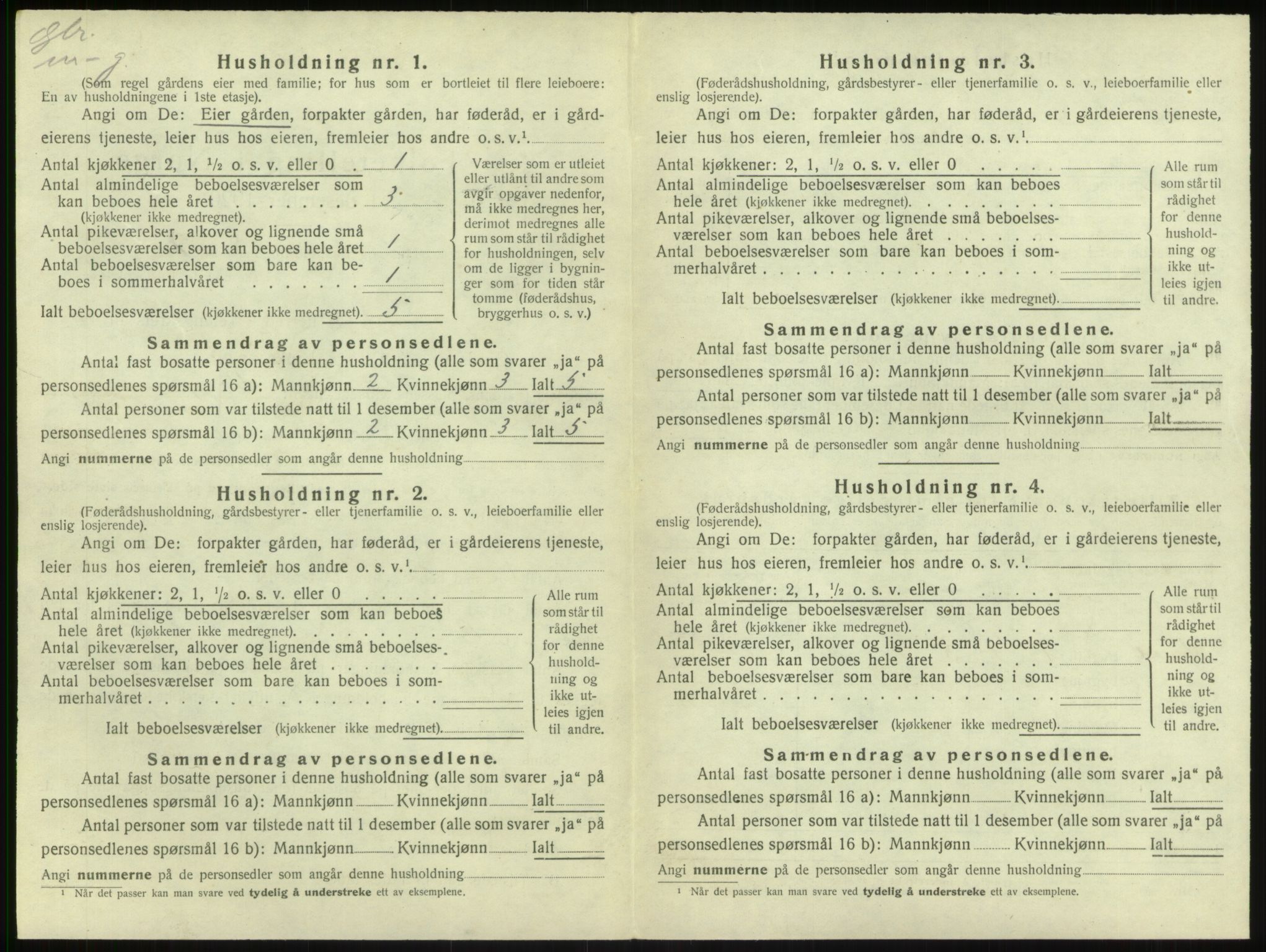 SAB, 1920 census for Sogndal, 1920, p. 816