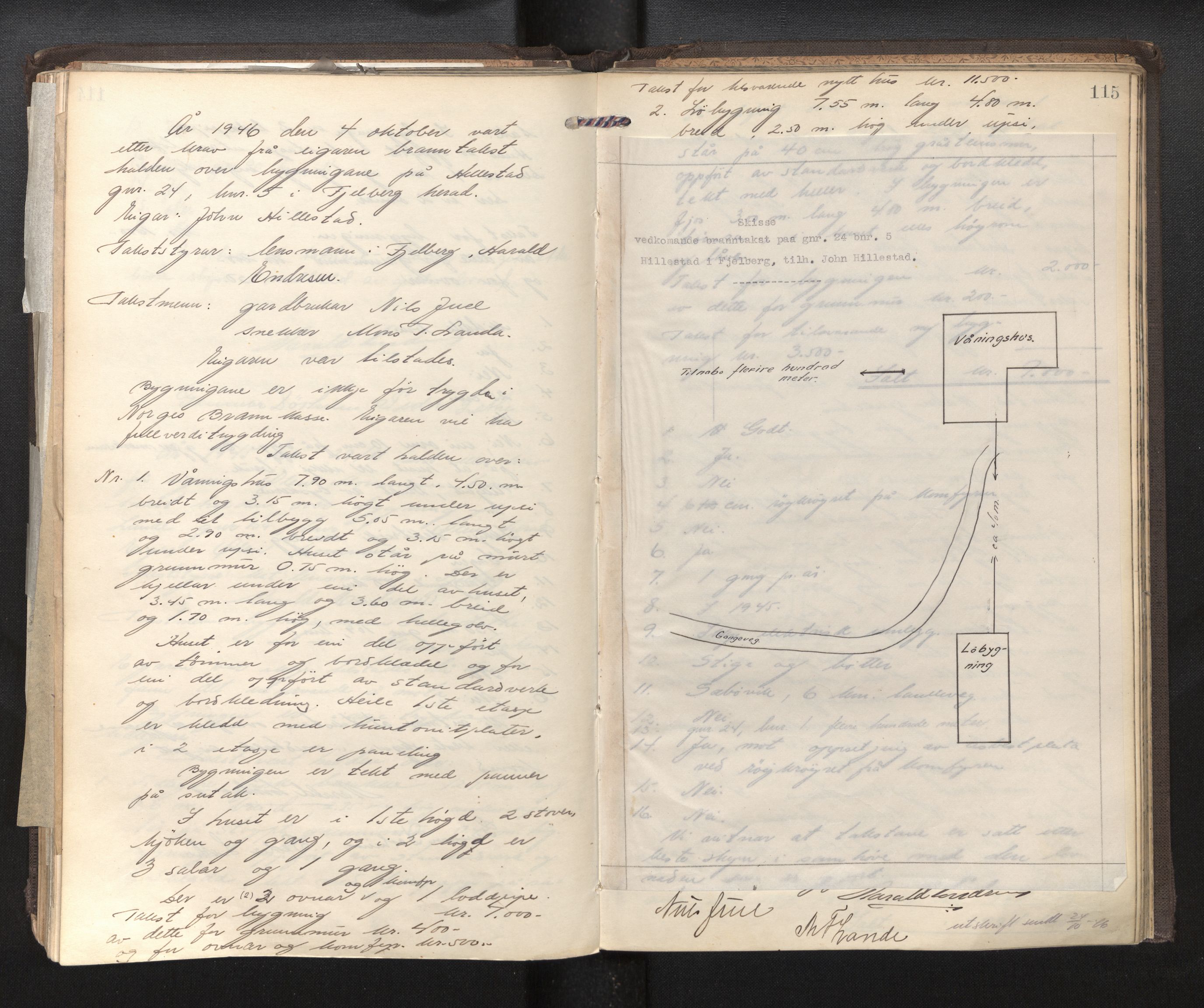 Lensmannen i Fjelberg, AV/SAB-A-32101/0012/L0002: Branntakstprotokoll, 1907-1948, p. 114b-115a