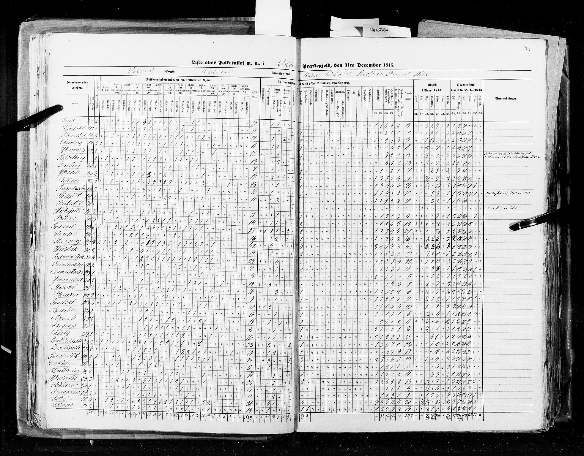 RA, Census 1845, vol. 8: Romsdal amt og Søndre Trondhjems amt, 1845, p. 41