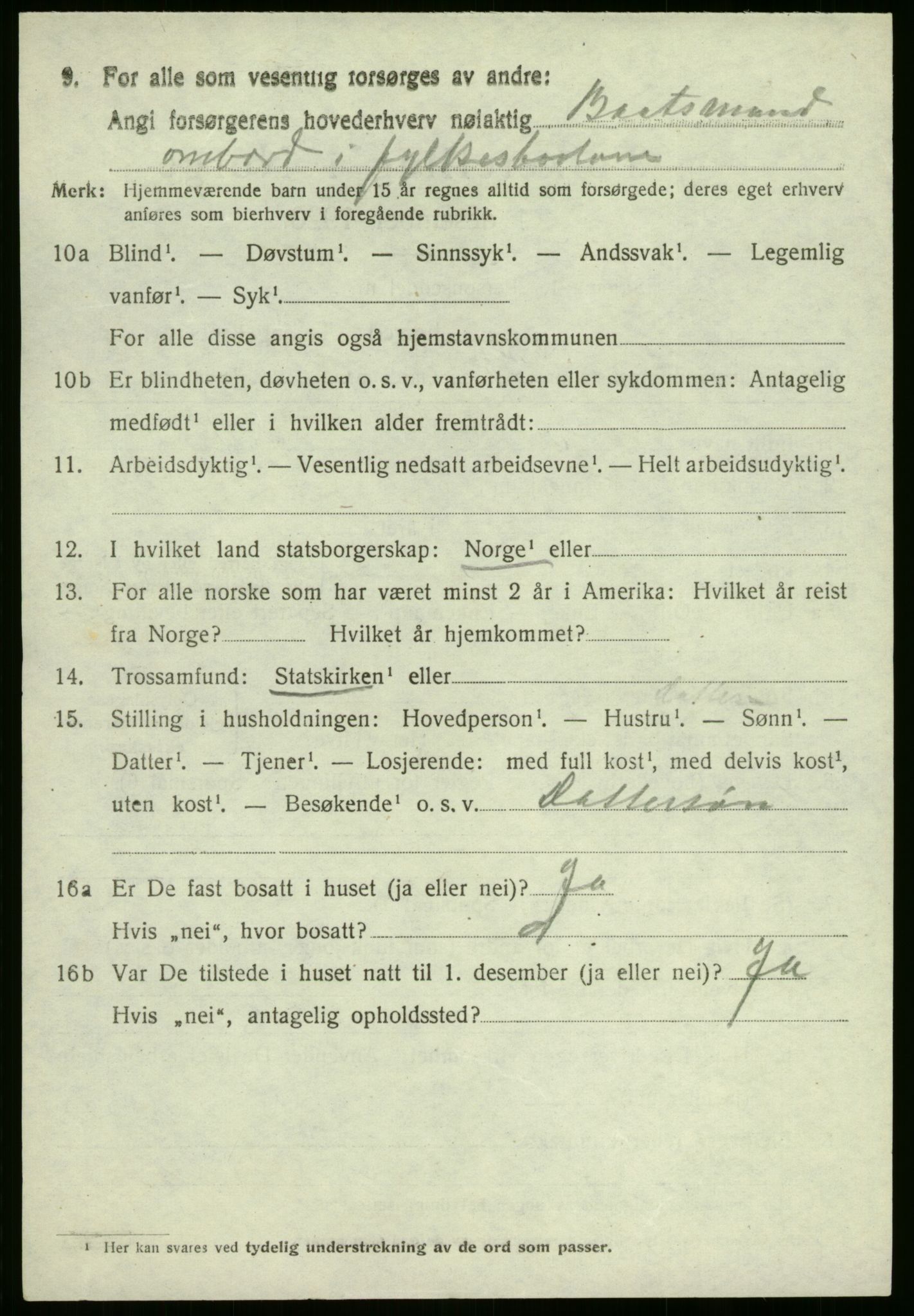 SAB, 1920 census for Vevring, 1920, p. 671